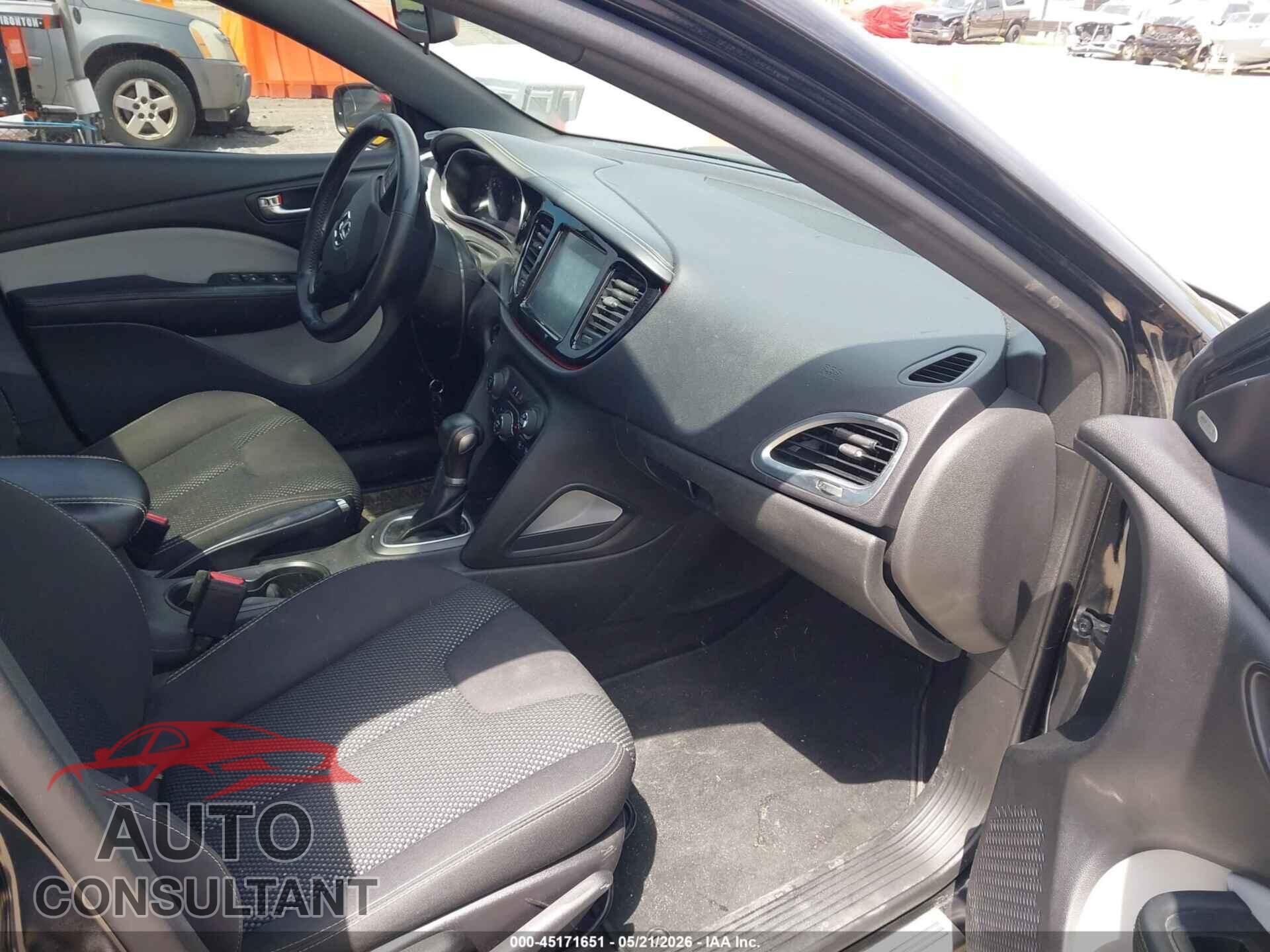 DODGE DART 2015 - 1C3CDFBB5FD119073