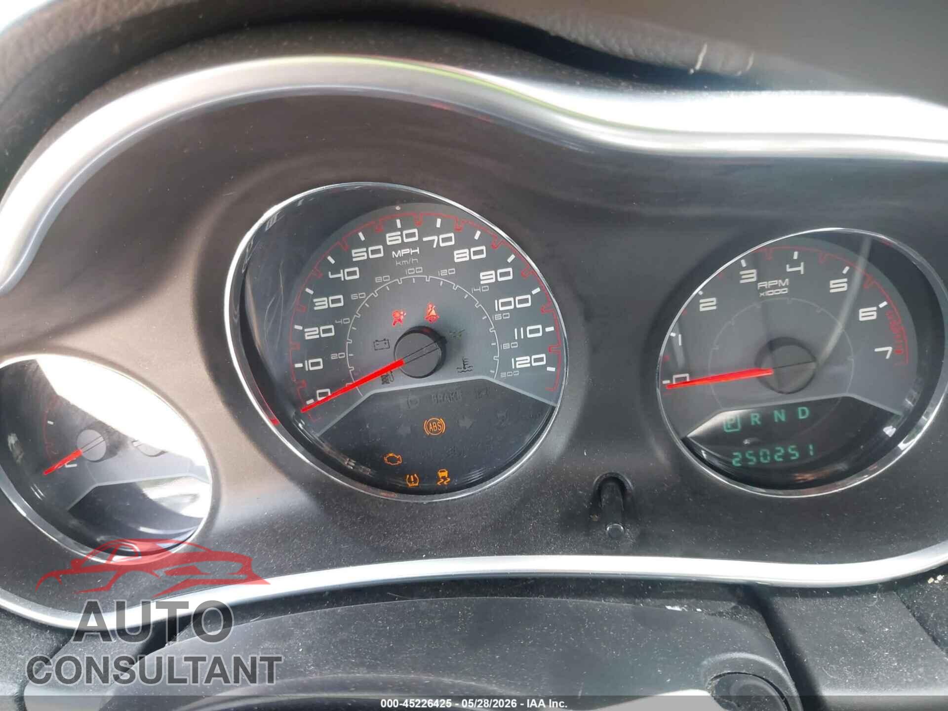 DODGE AVENGER 2013 - 1C3CDZAB6DN644458