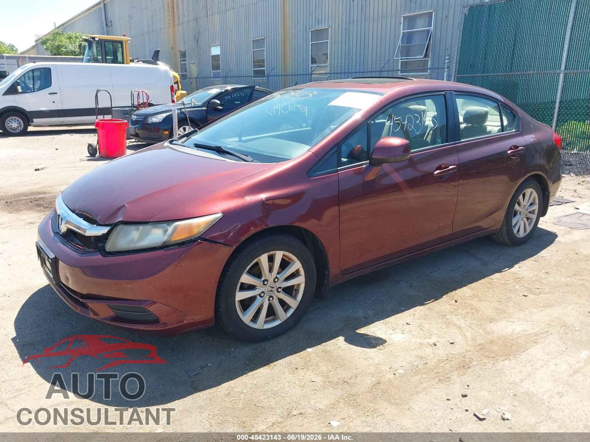 HONDA CIVIC 2012 - 19XFB2F88CE085839