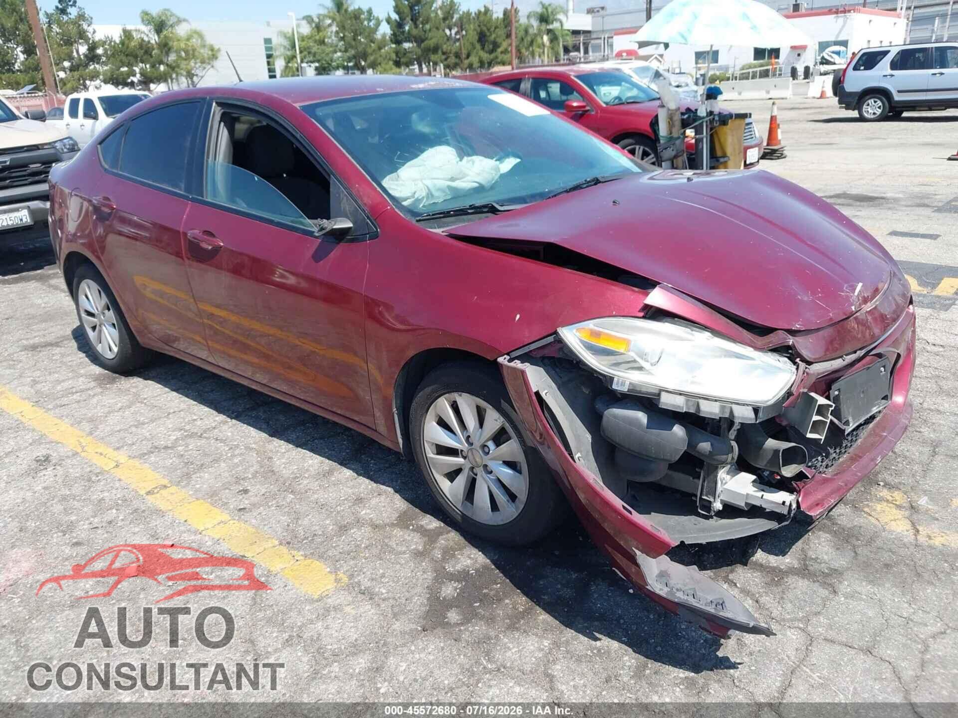 DODGE DART 2015 - 1C3CDFDH2FD301010