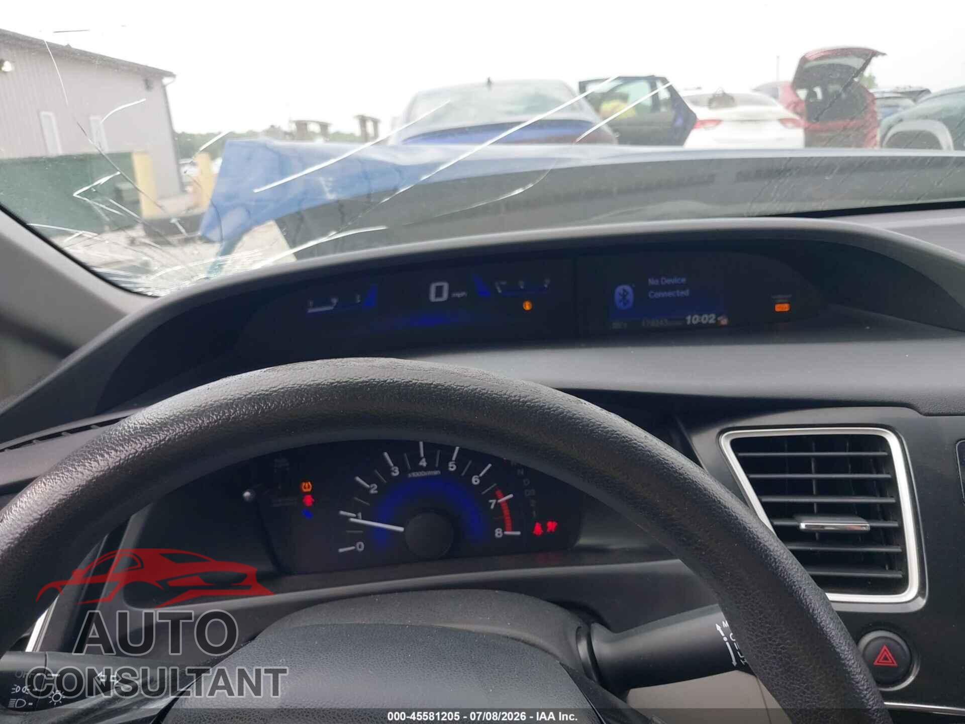 HONDA CIVIC 2013 - 19XFB2F57DE088304