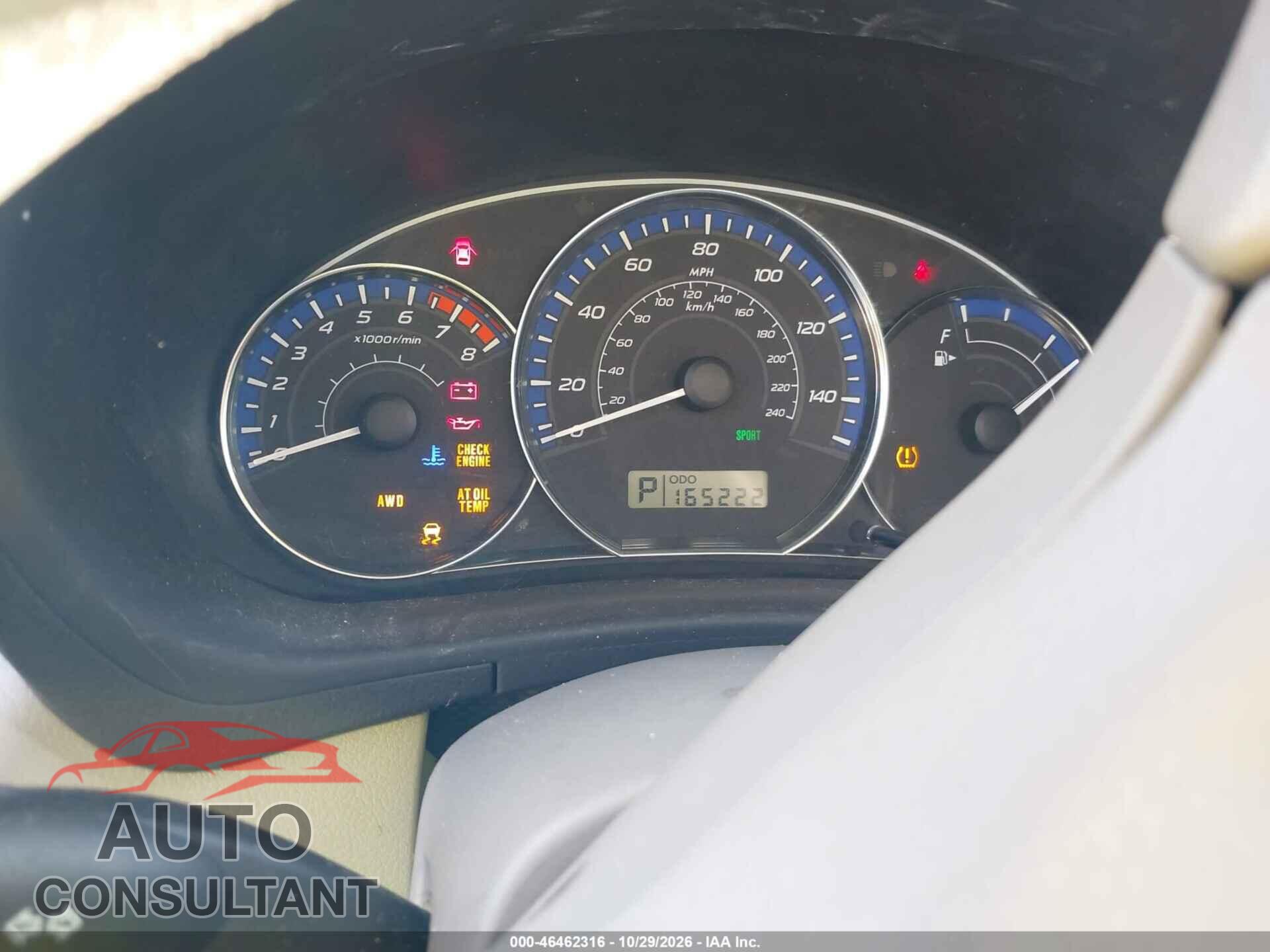 SUBARU FORESTER 2012 - JF2SHADC0CH463517