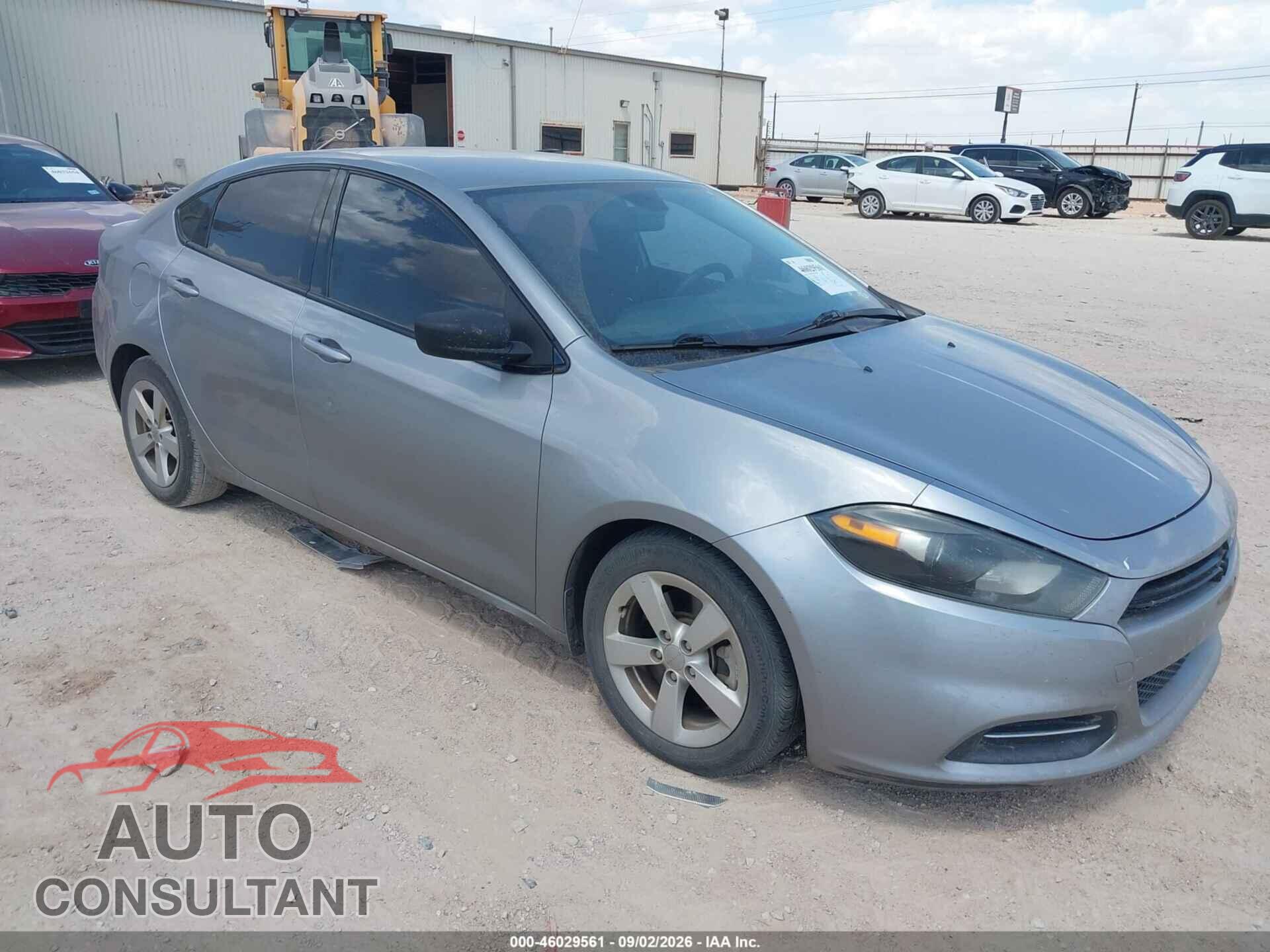 DODGE DART 2015 - 1C3CDFBB3FD227143