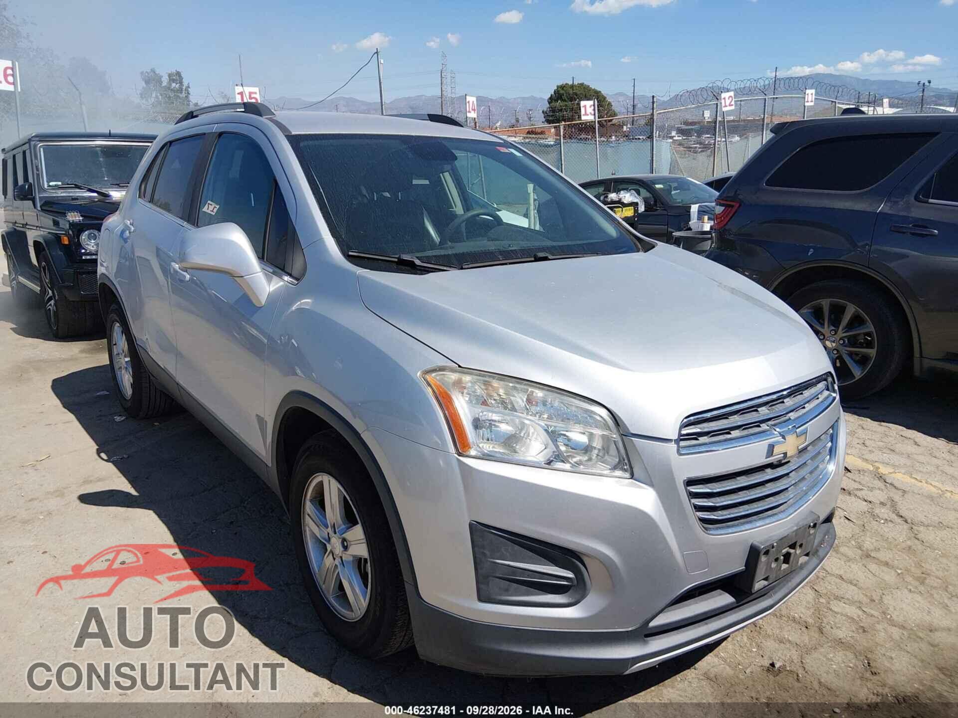 CHEVROLET TRAX 2015 - 3GNCJLSB0FL231817