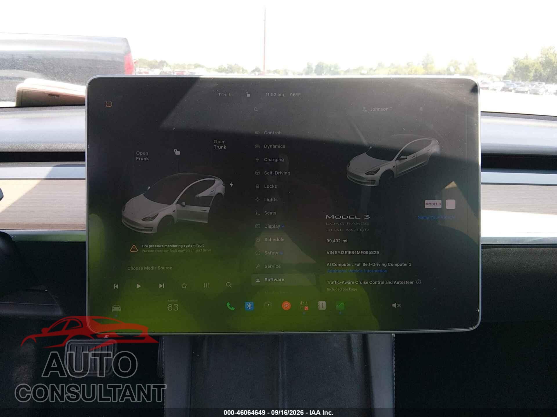 TESLA MODEL 3 2021 - 5YJ3E1EB4MF095829