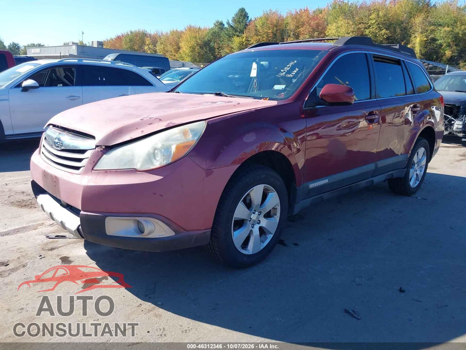 SUBARU OUTBACK 2011 - 4S4BRBKC8B3351589