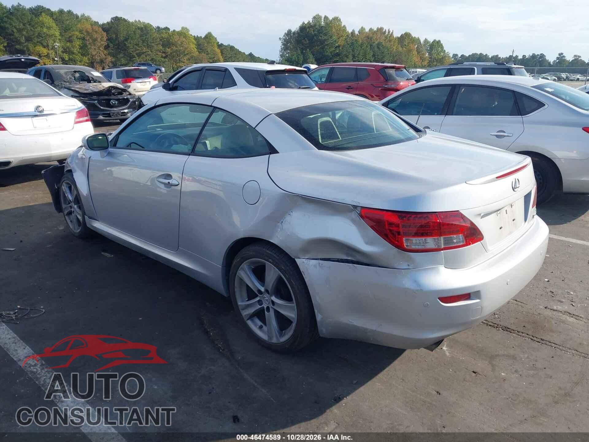 LEXUS IS 250C 2012 - JTHFF2C21C2524962