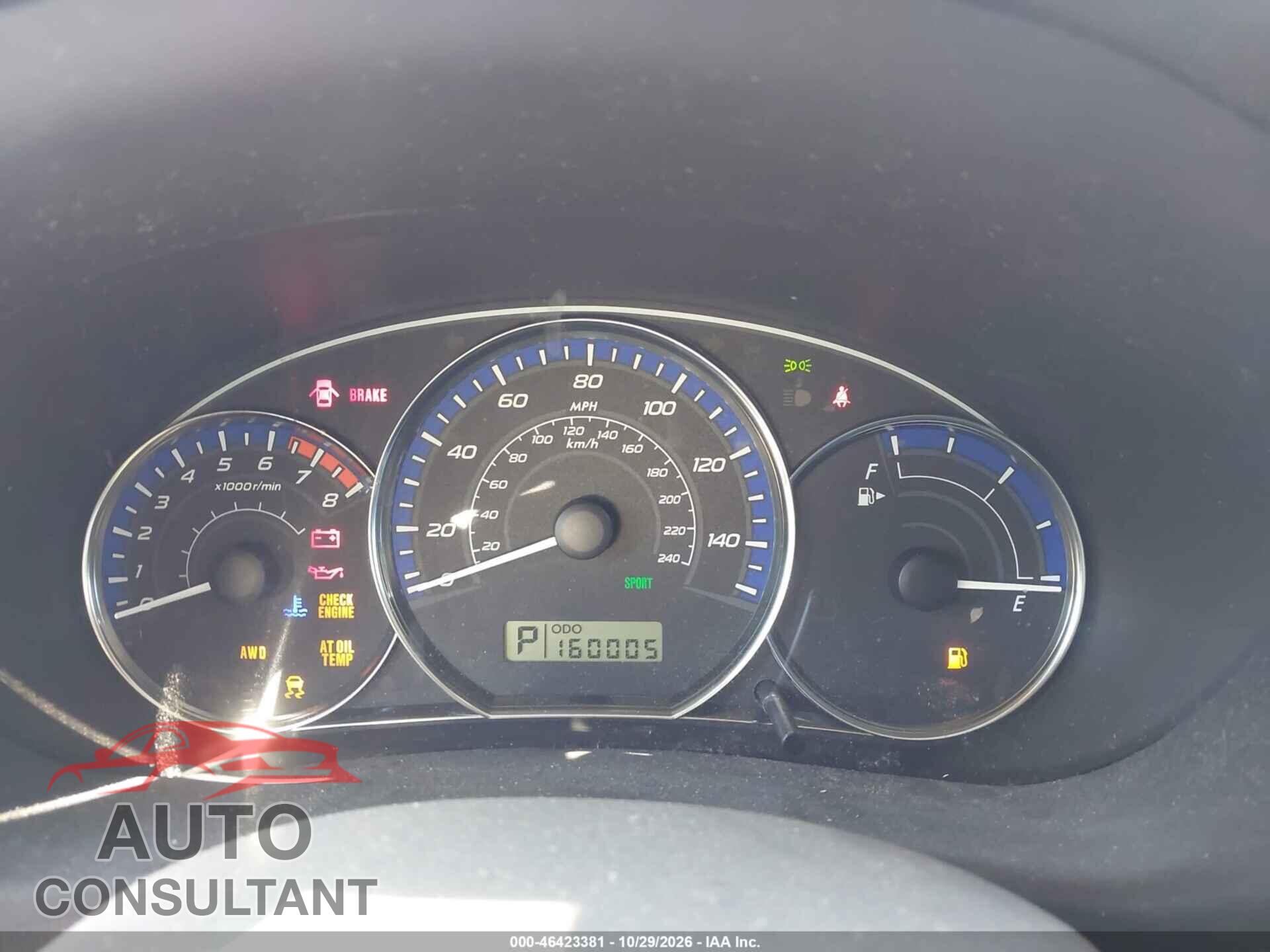 SUBARU FORESTER 2011 - JF2SHBBC7BH718106