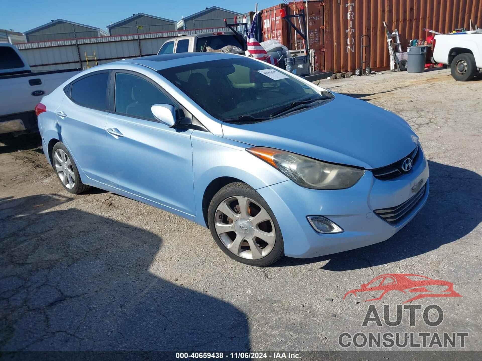 HYUNDAI ELANTRA 2012 - KMHDH4AE6CU428496