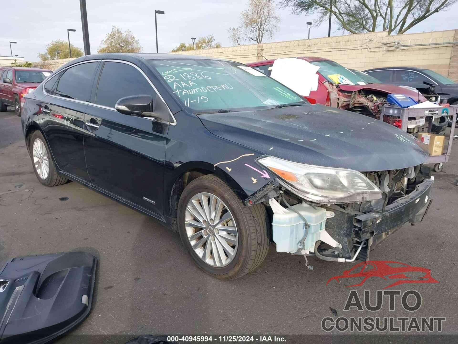 TOYOTA AVALON HYBRID 2013 - 4T1BD1EB6DU010989