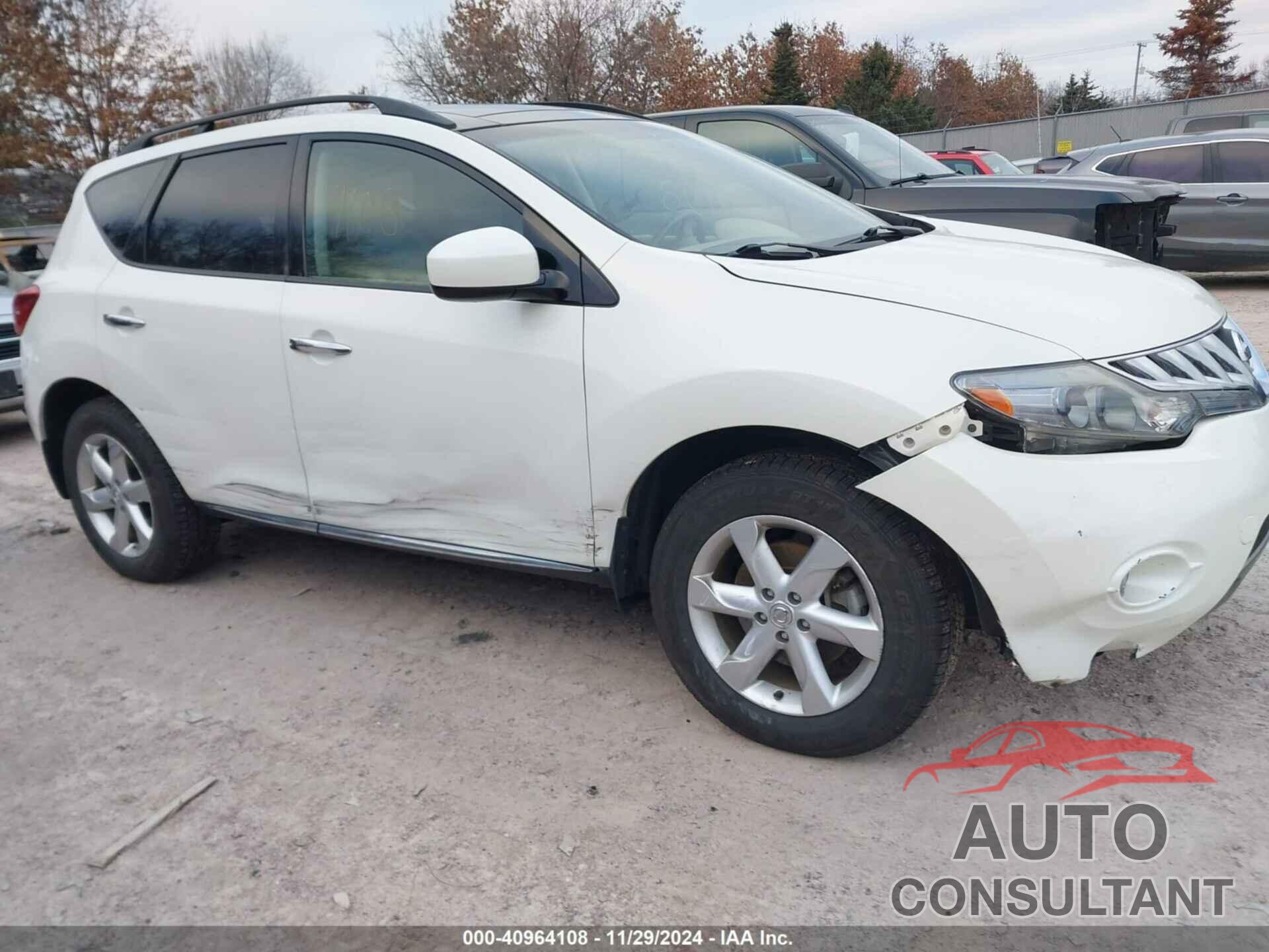 NISSAN MURANO 2009 - JN8AZ18W29W130708