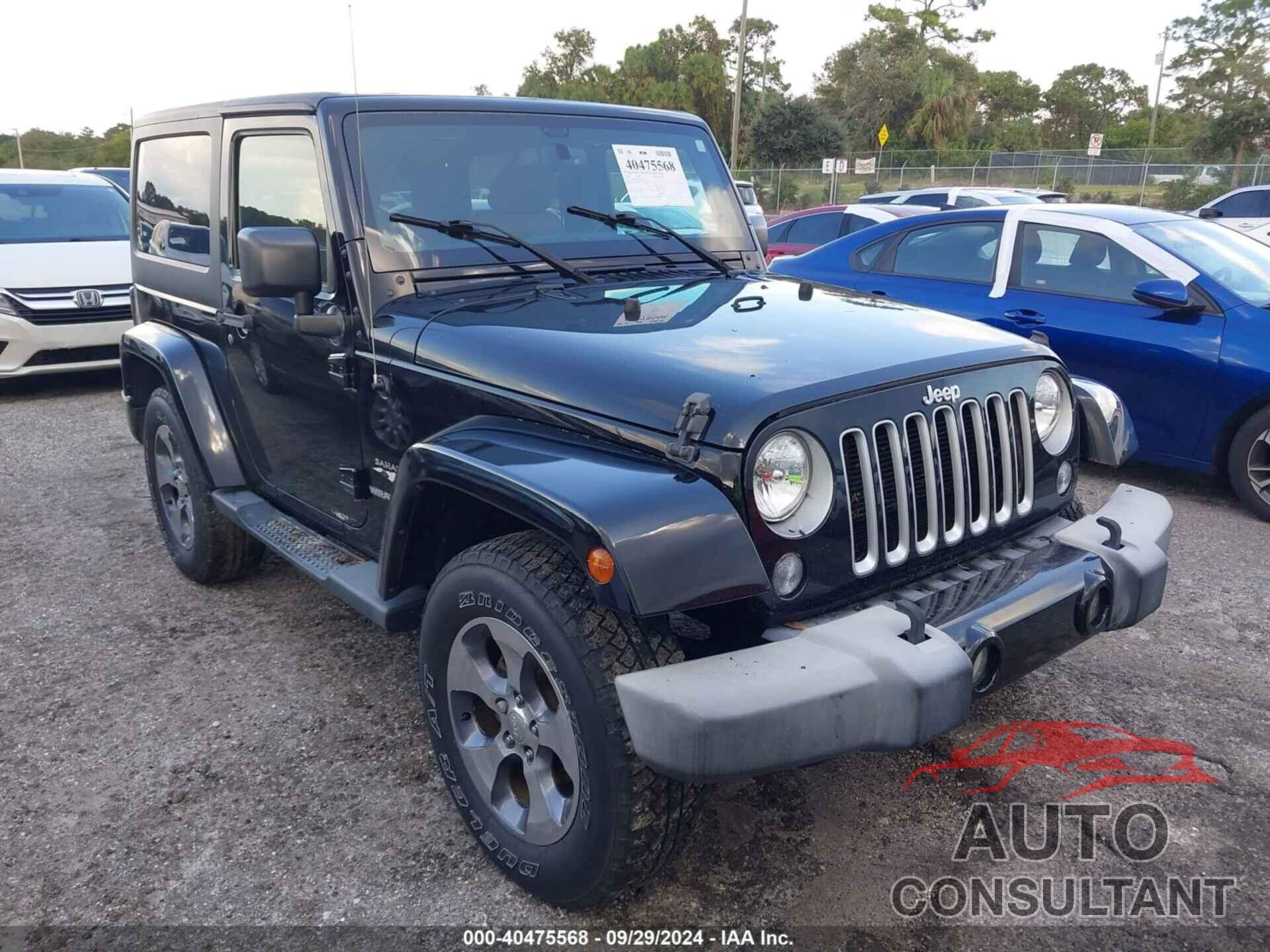 JEEP WRANGLER 2016 - 1C4AJWBG8GL183140