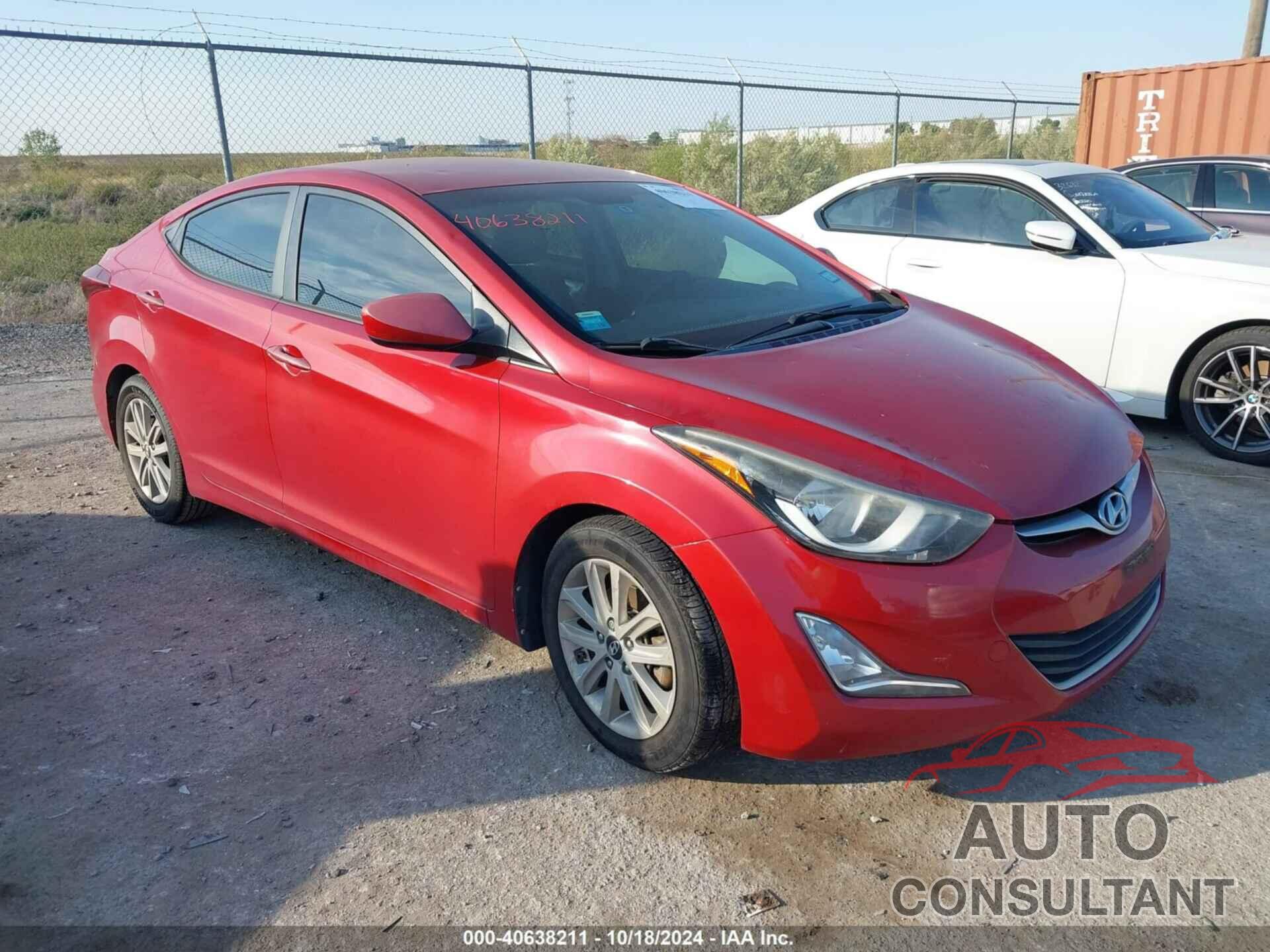 HYUNDAI ELANTRA 2016 - KMHDH4AEXGU543690