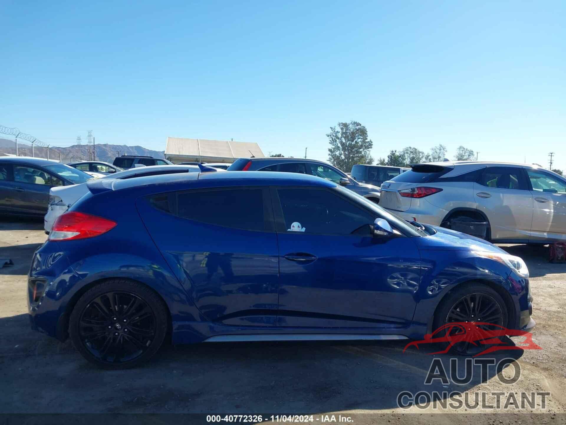 HYUNDAI VELOSTER 2016 - KMHTC6AE3GU291187