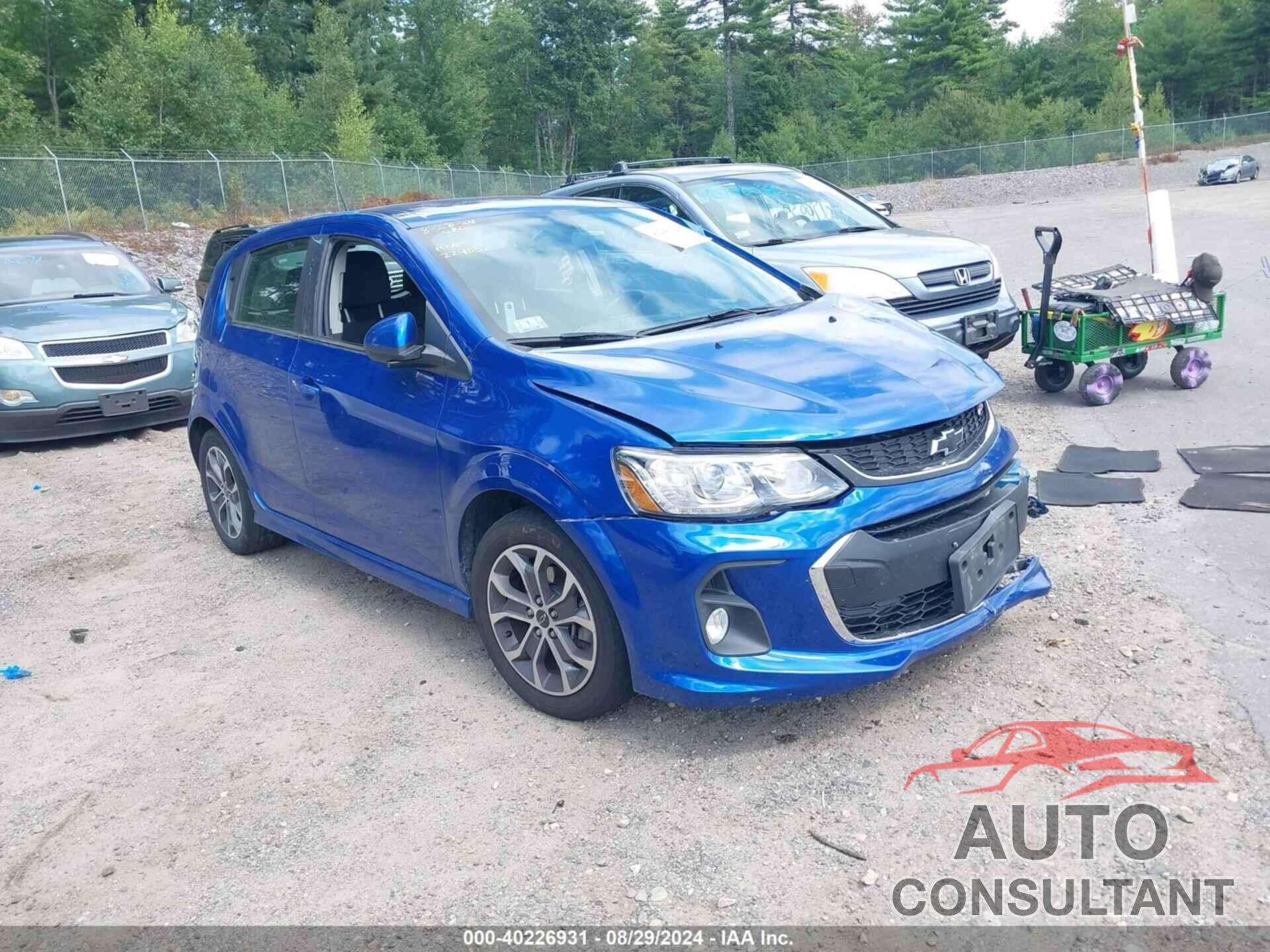 CHEVROLET SONIC 2020 - 1G1JD6SB1L4100284