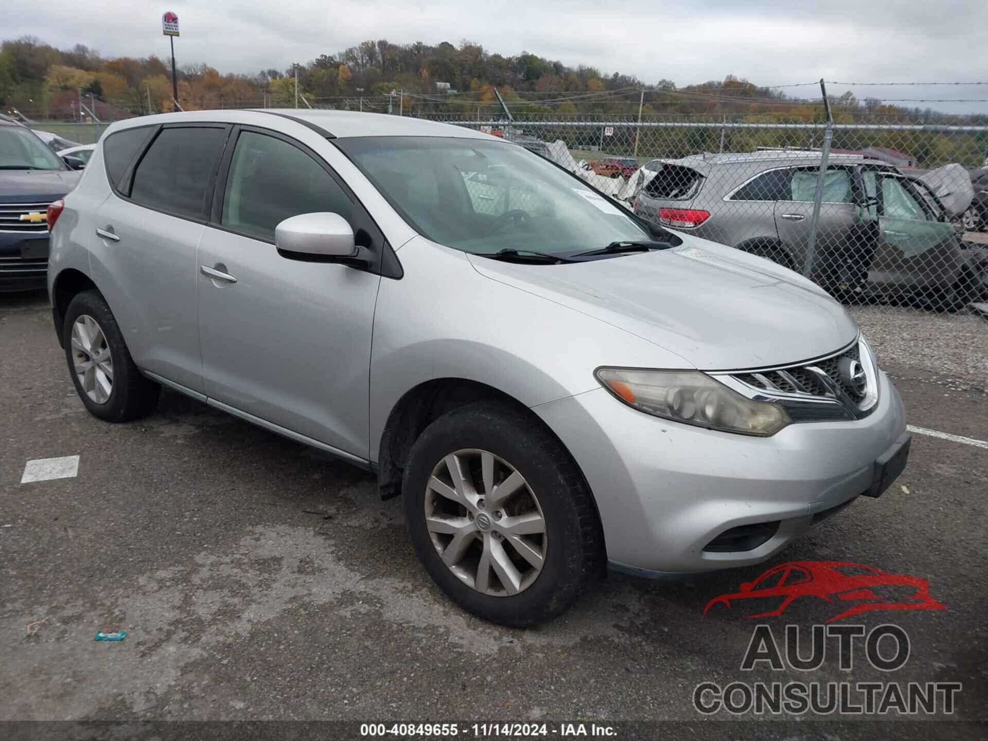 NISSAN MURANO 2011 - JN8AZ1MW0BW171639