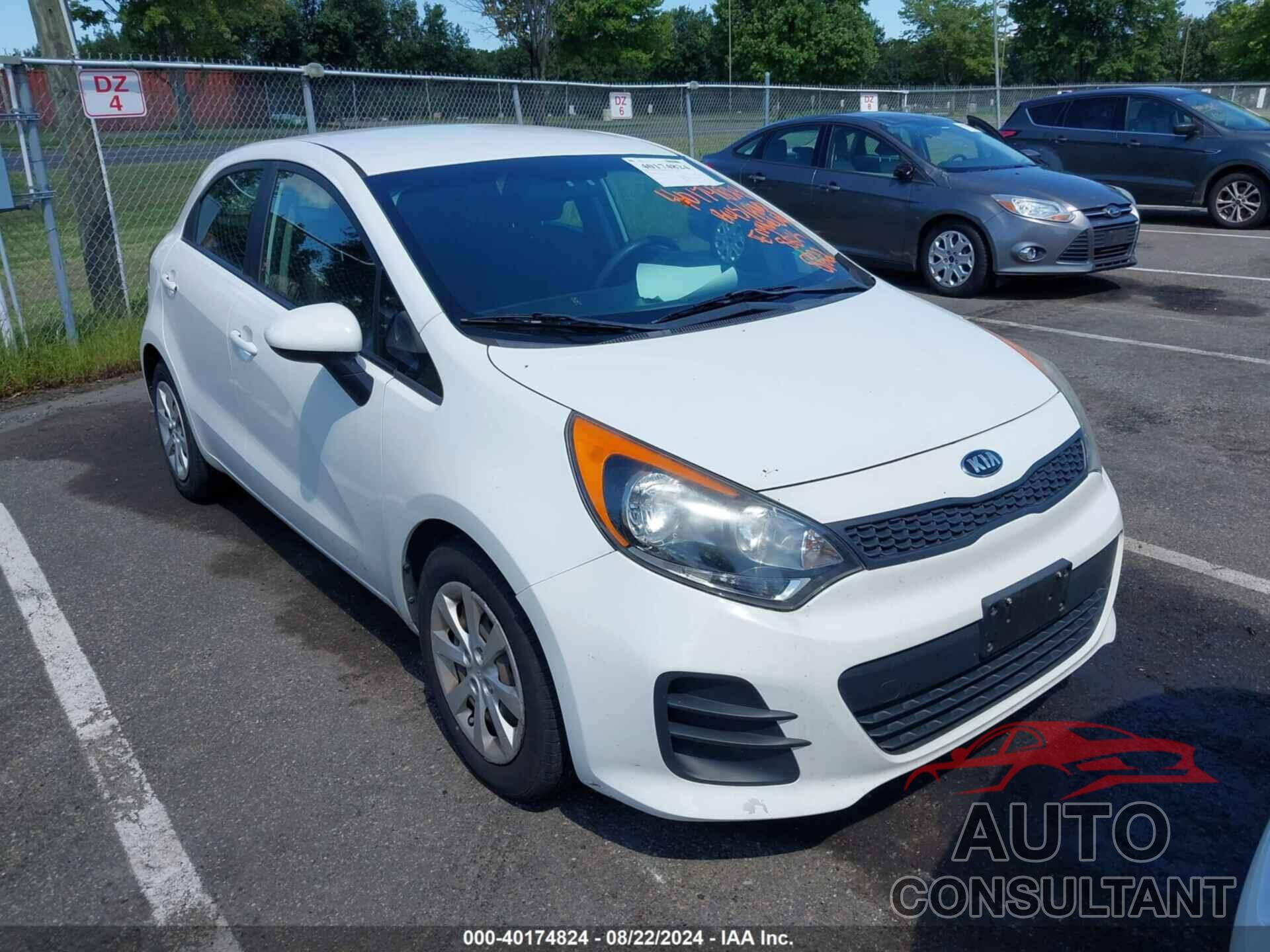 KIA RIO 2016 - KNADM5A34G6621161