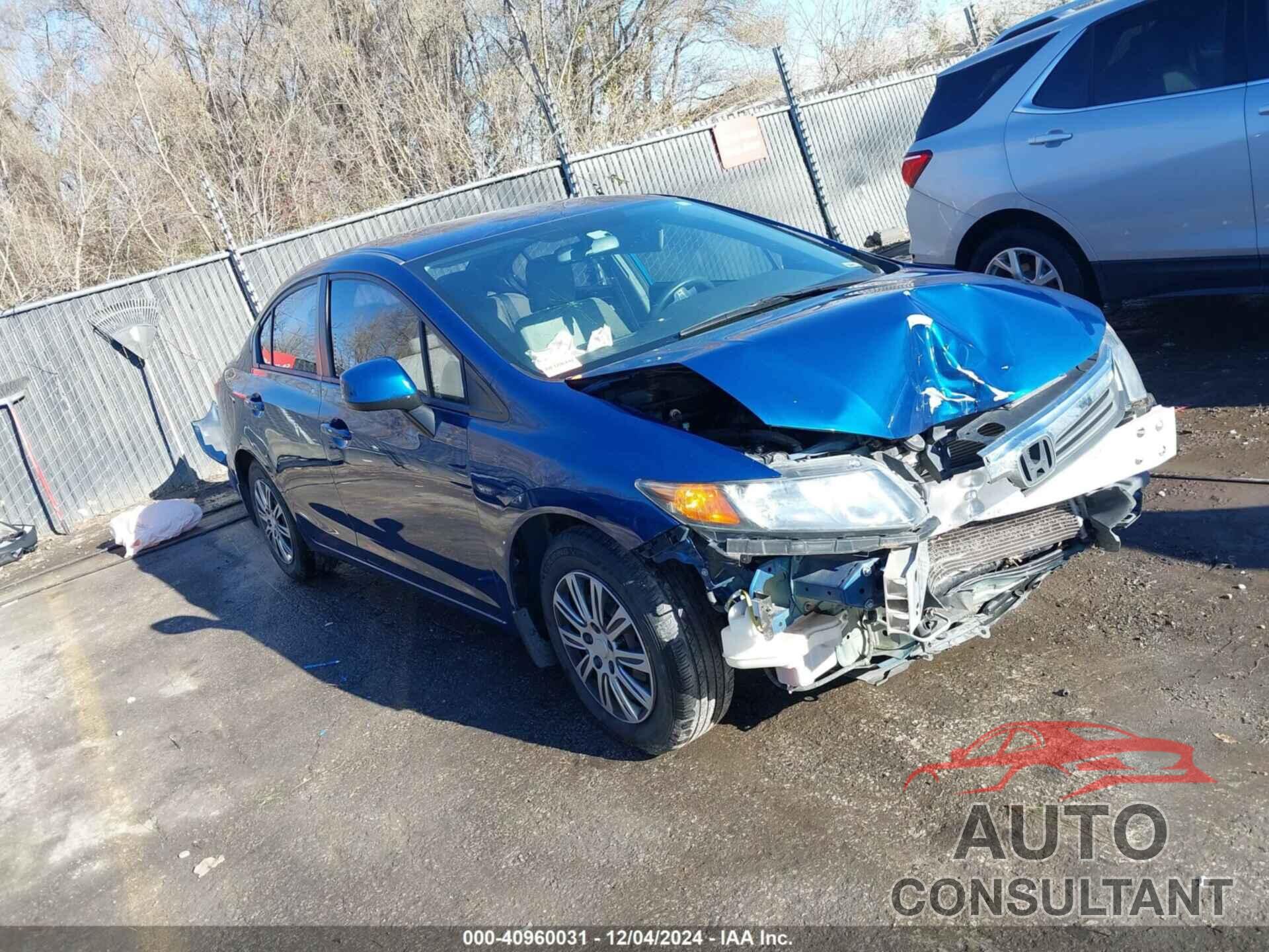 HONDA CIVIC 2012 - 19XFB2F59CE075133