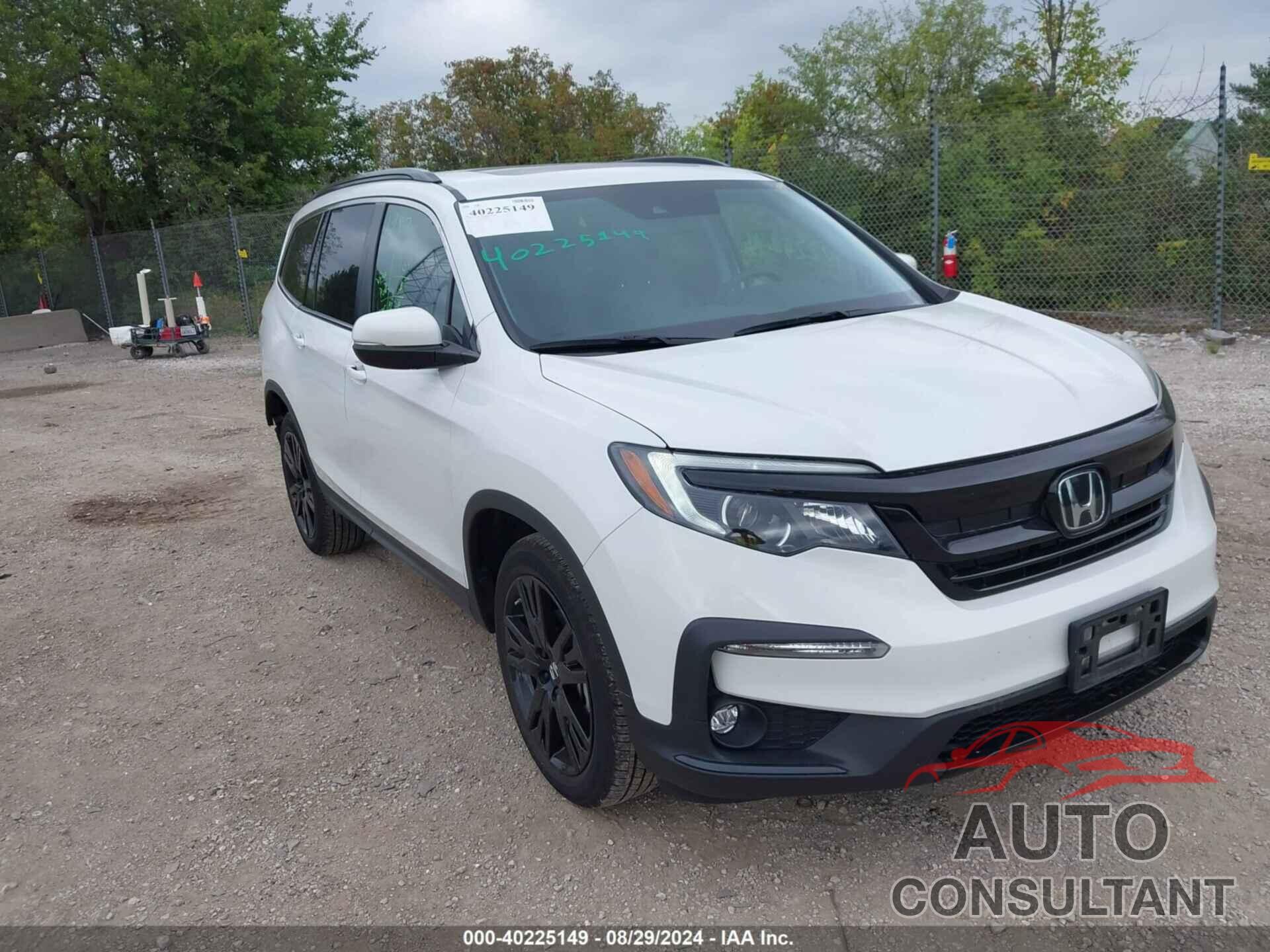 HONDA PILOT 2022 - 5FNYF6H22NB091615