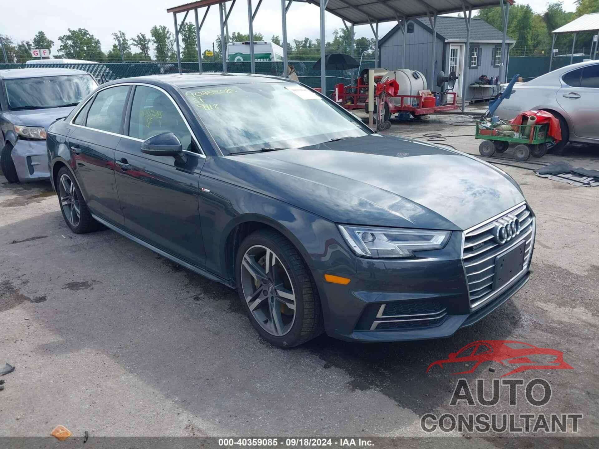 AUDI A4 2017 - WAUENAF42HN025047