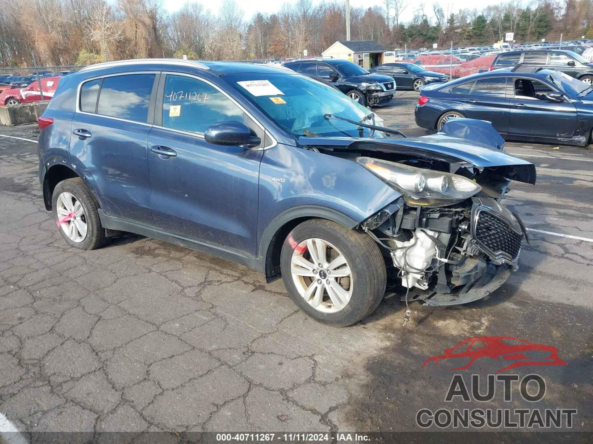 KIA SPORTAGE 2017 - KNDPMCAC2H7237427