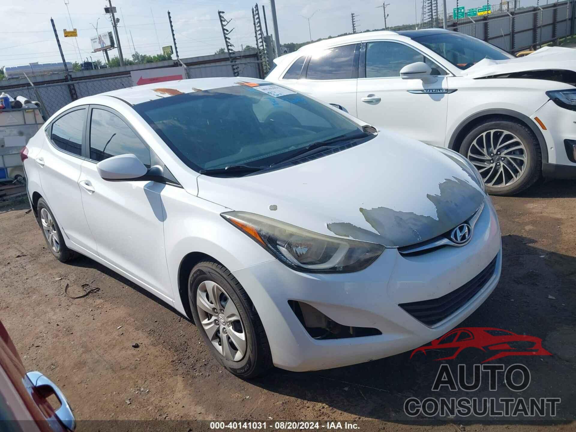 HYUNDAI ELANTRA 2016 - 5NPDH4AE4GH745083