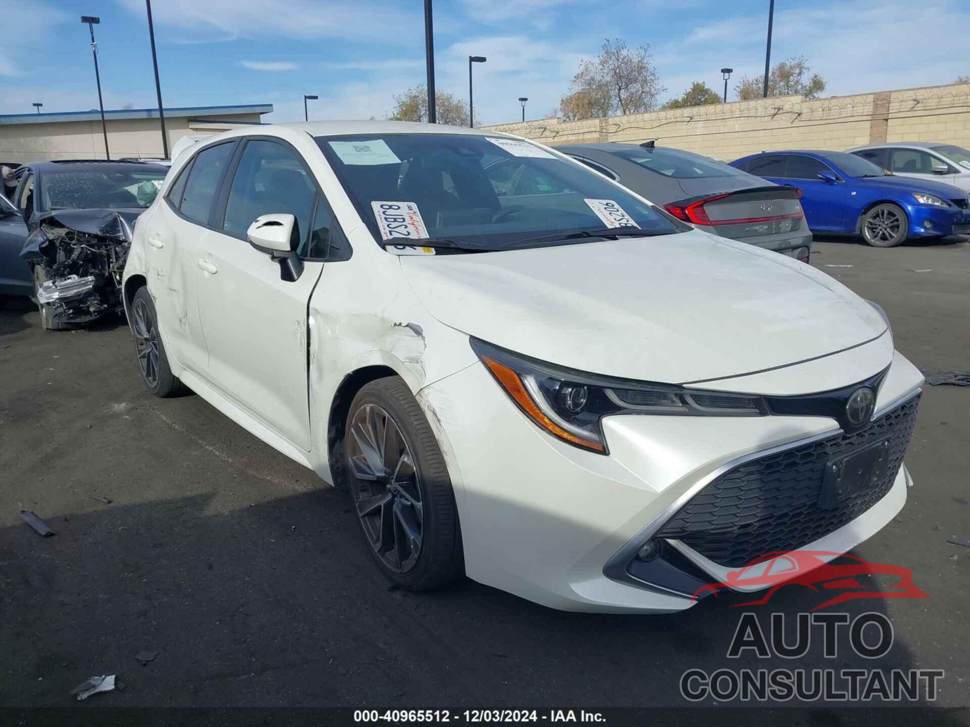 TOYOTA COROLLA 2019 - JTNK4RBE0K3036357
