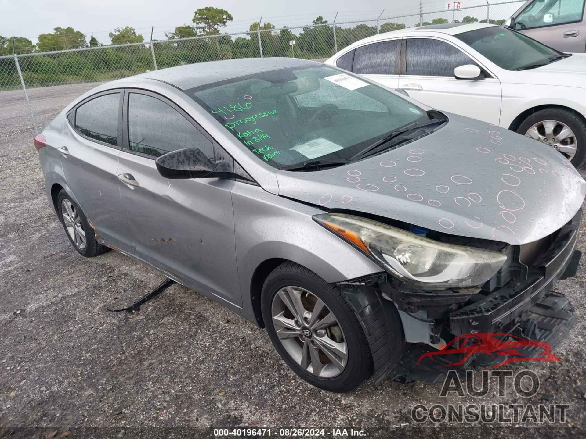 HYUNDAI ELANTRA 2016 - KMHDH4AE0GU517826