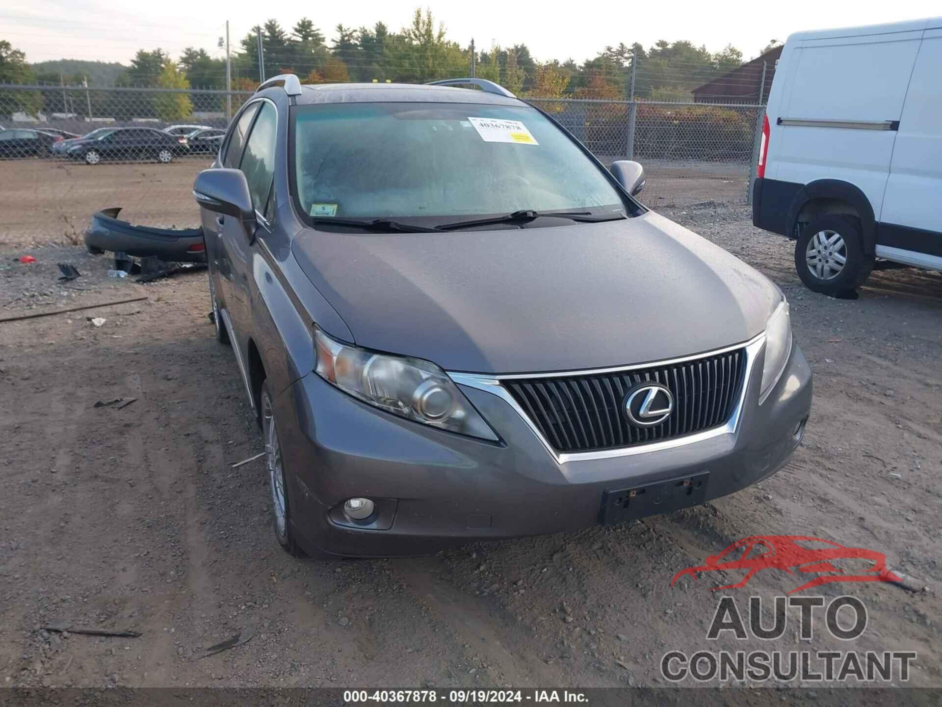 LEXUS RX 350 2012 - 2T2BK1BA2CC145173