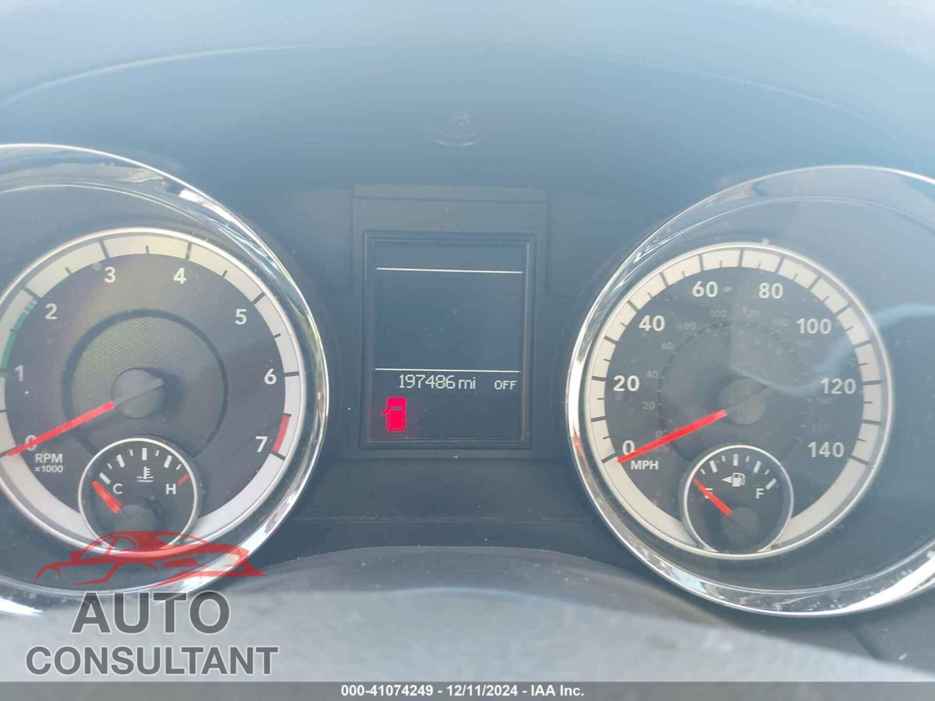 DODGE DURANGO 2012 - 1C4RDHAGXCC260205