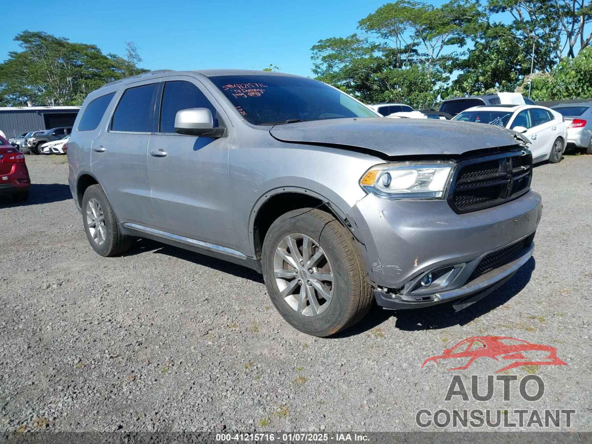 DODGE DURANGO 2017 - 1C4RDJAG4HC753098