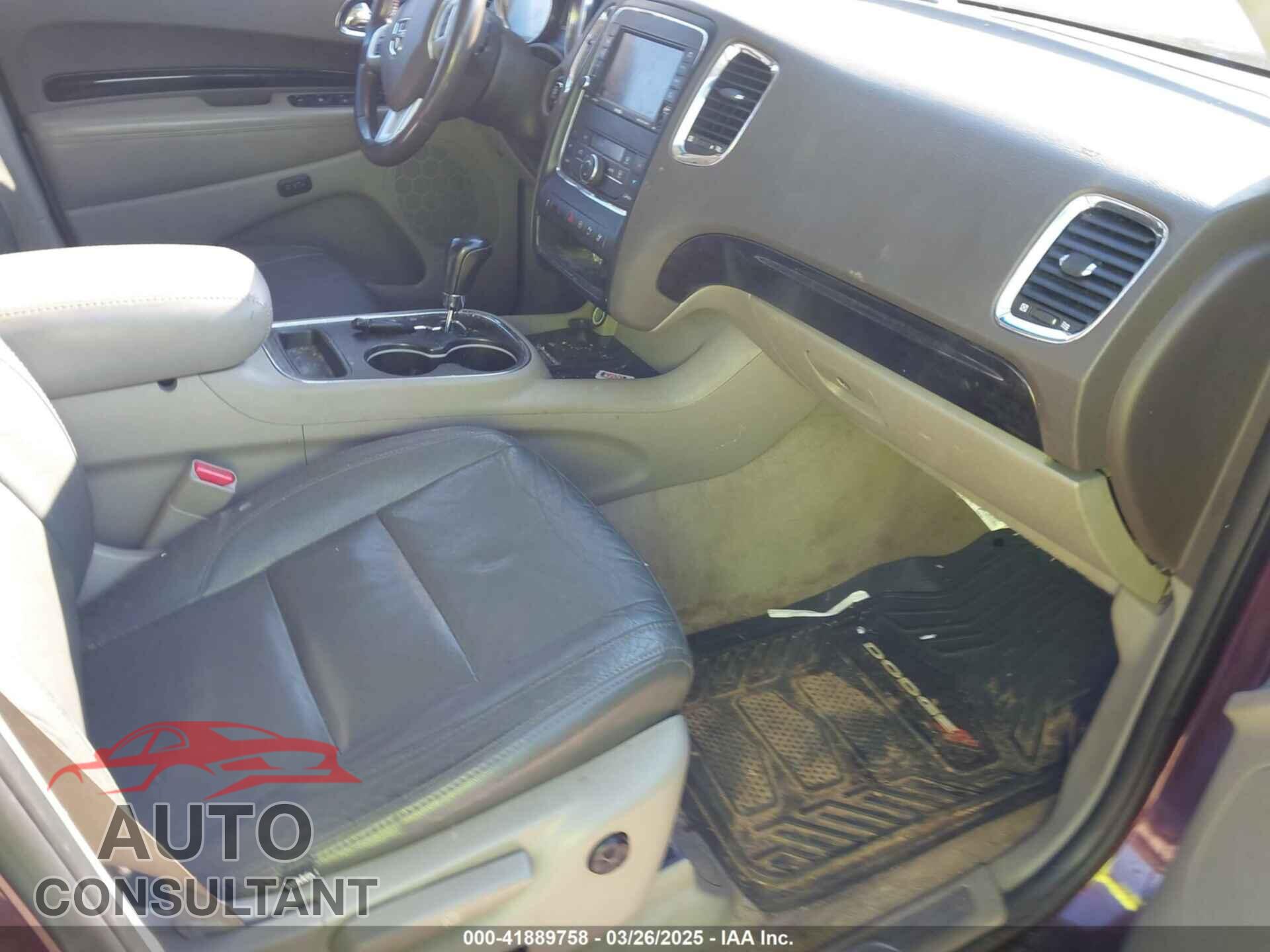 DODGE DURANGO 2012 - 1C4RDHDG9CC330644