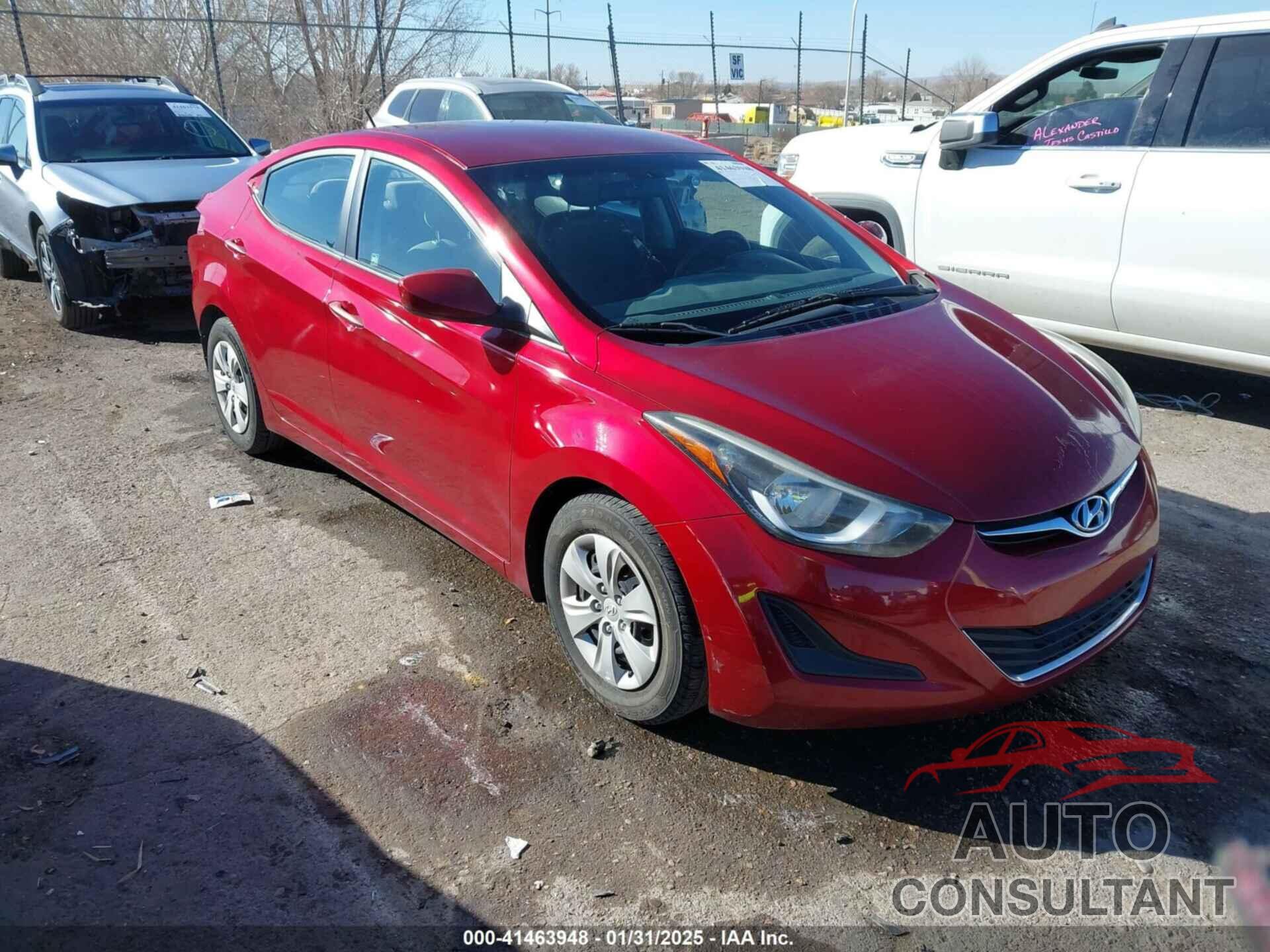 HYUNDAI ELANTRA 2016 - 5NPDH4AE6GH665946