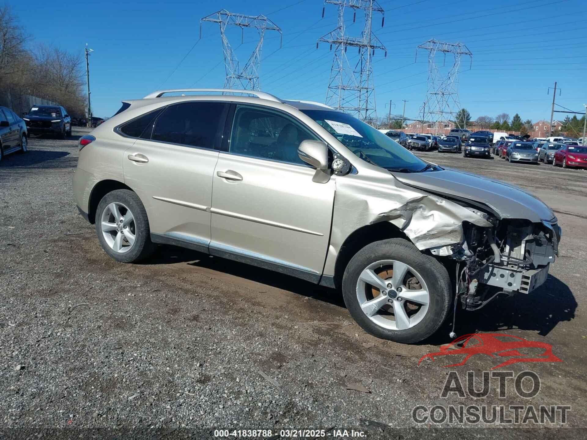 LEXUS RX 350 2012 - 2T2BK1BAXCC121378