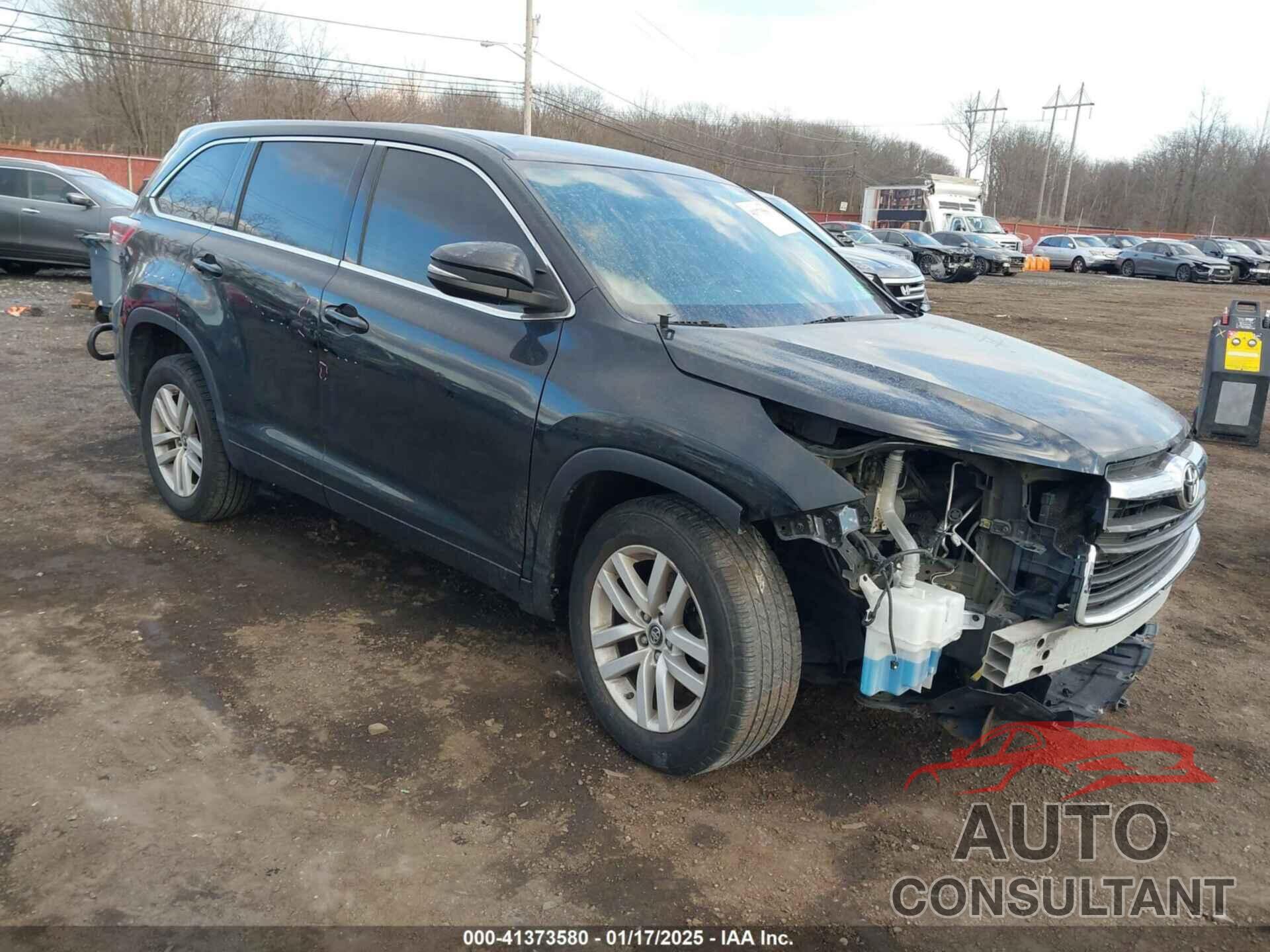 TOYOTA HIGHLANDER 2016 - 5TDZARFH6GS022128