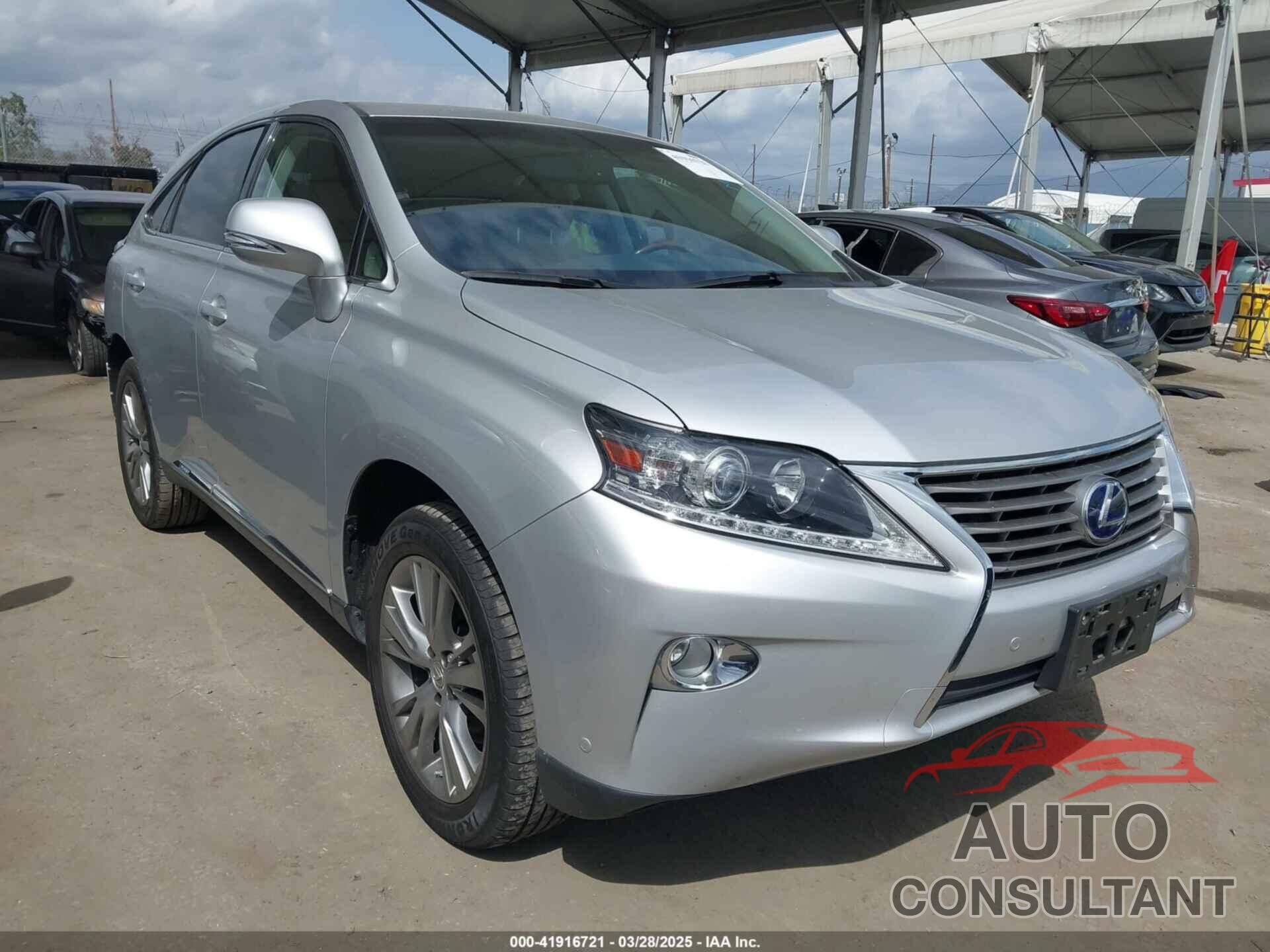 LEXUS RX 450H 2013 - JTJZB1BAXD2409160