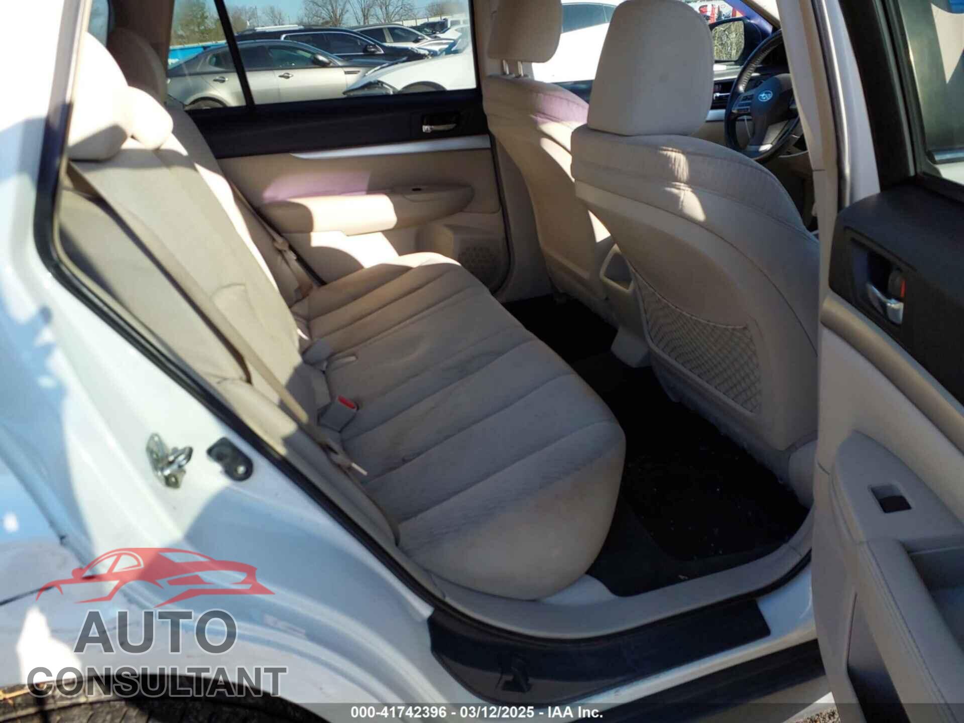 SUBARU OUTBACK 2012 - 4S4BRCCC3C1215095