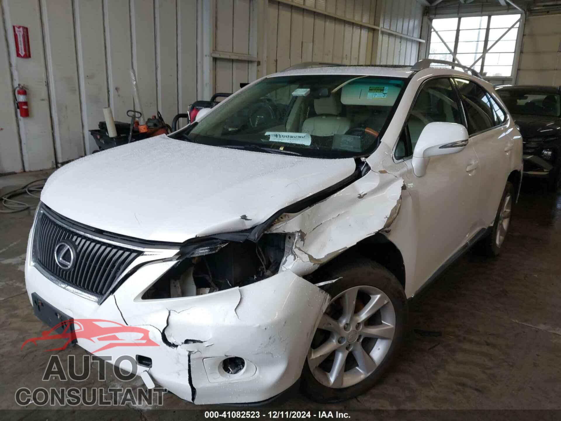 LEXUS RX 350 2011 - 2T2BK1BA6BC083078