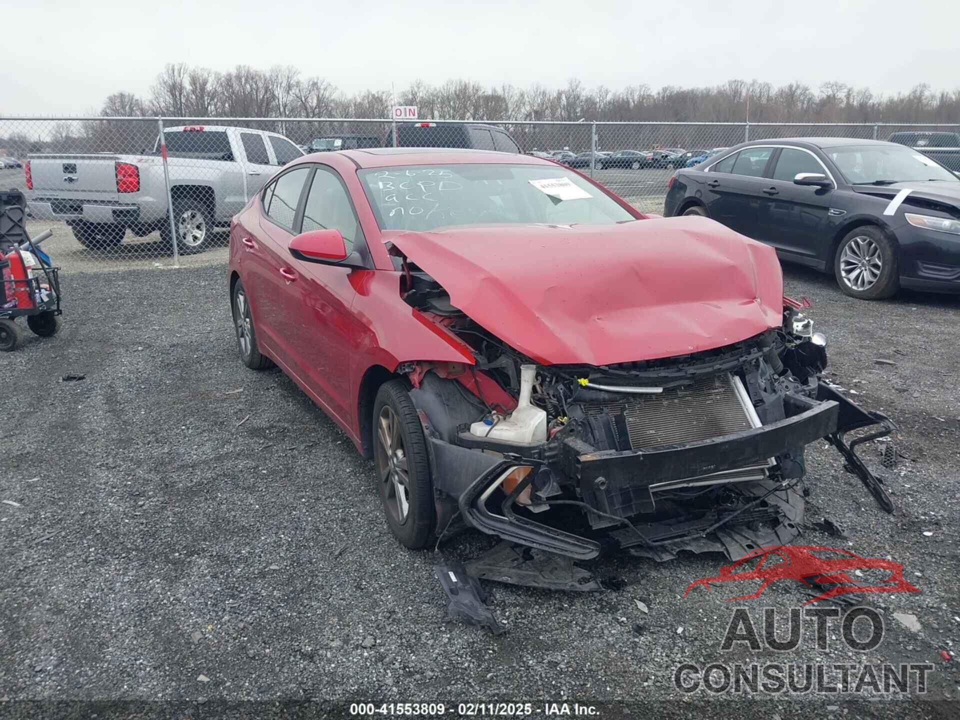 HYUNDAI ELANTRA 2017 - KMHD84LF4HU253937