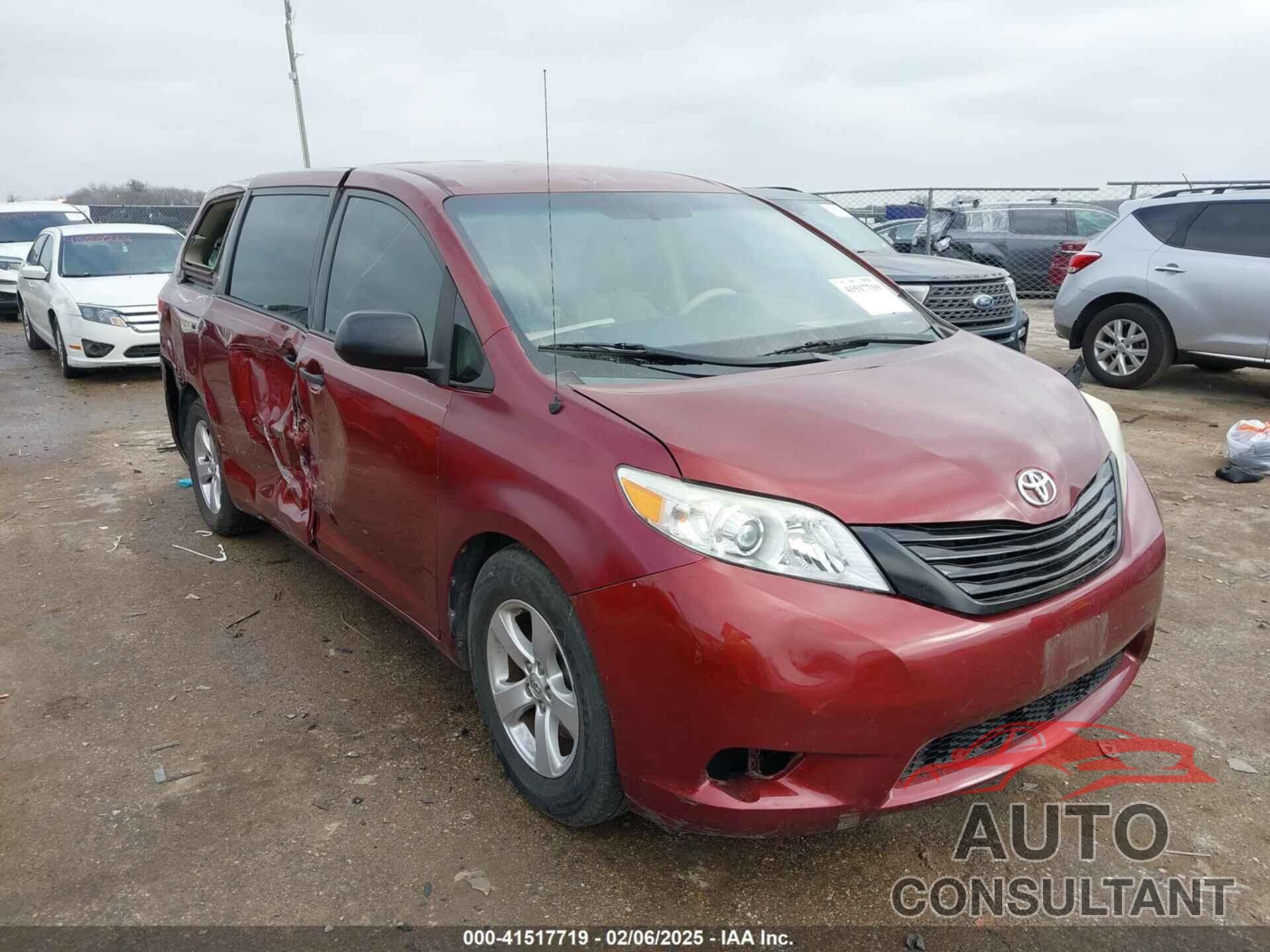 TOYOTA SIENNA 2013 - 5TDZK3DC4DS346384