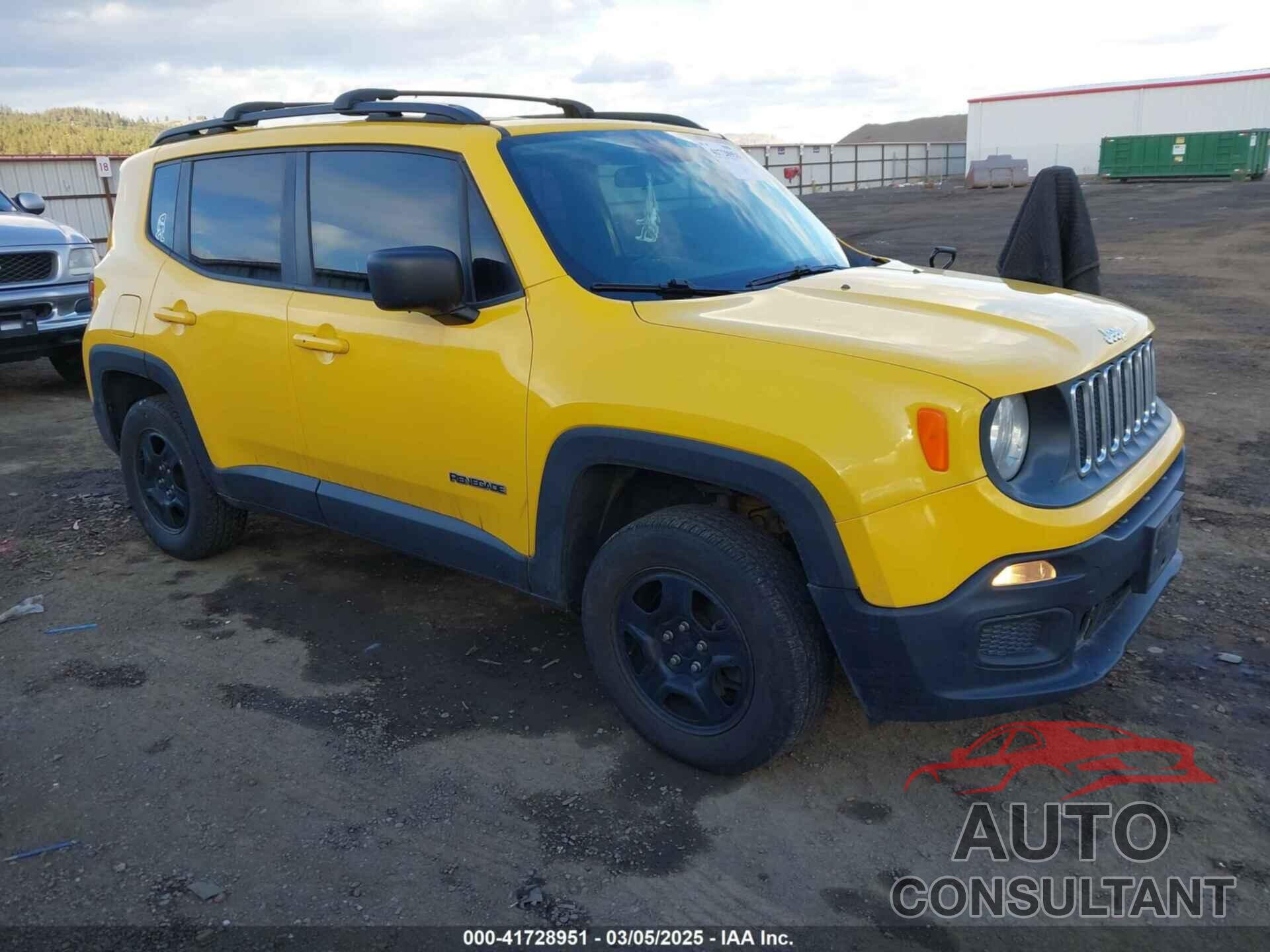 JEEP RENEGADE 2016 - ZACCJBAT6GPD13928