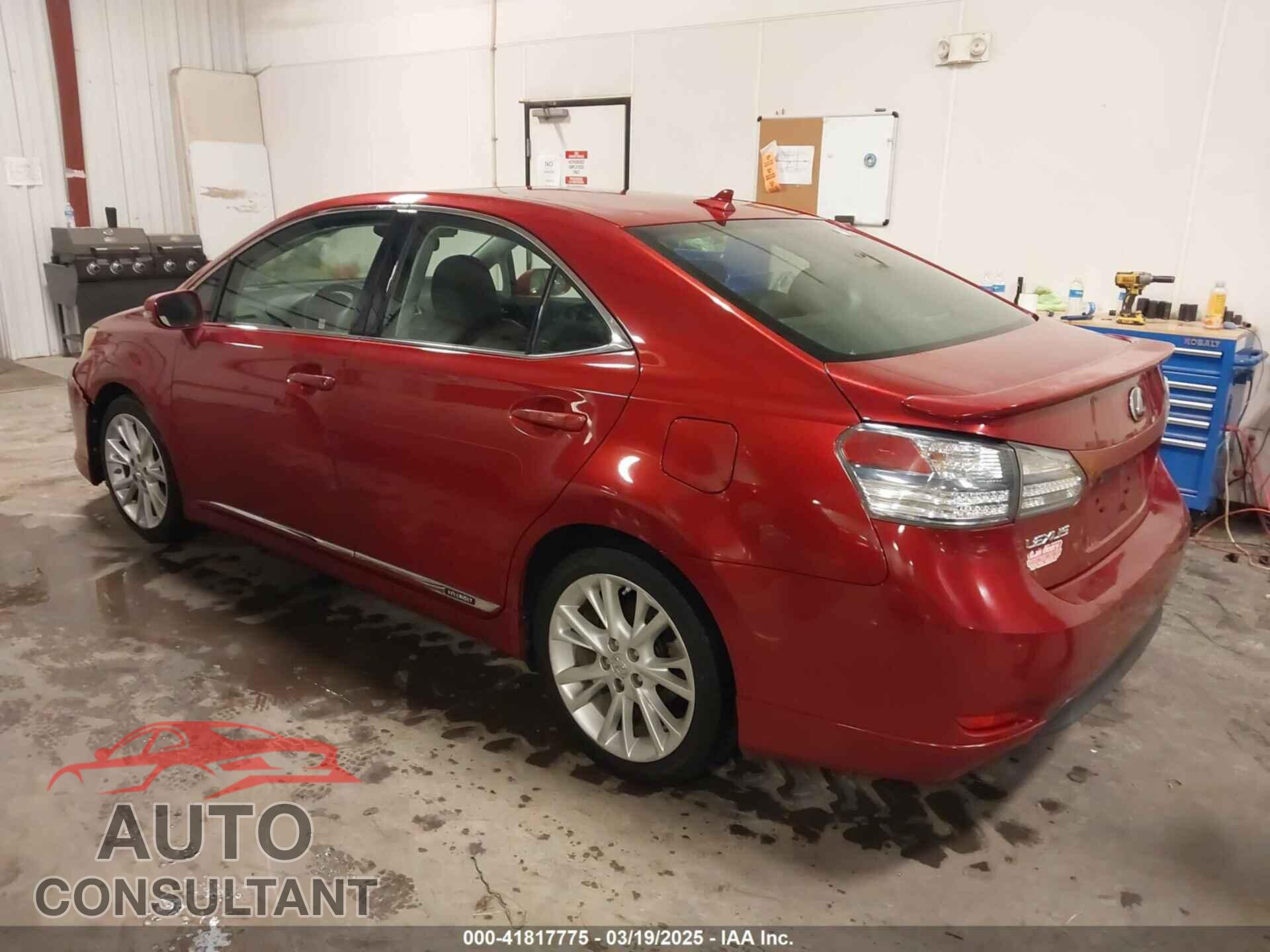 LEXUS HS 250H 2010 - JTHBB1BA3A2005521