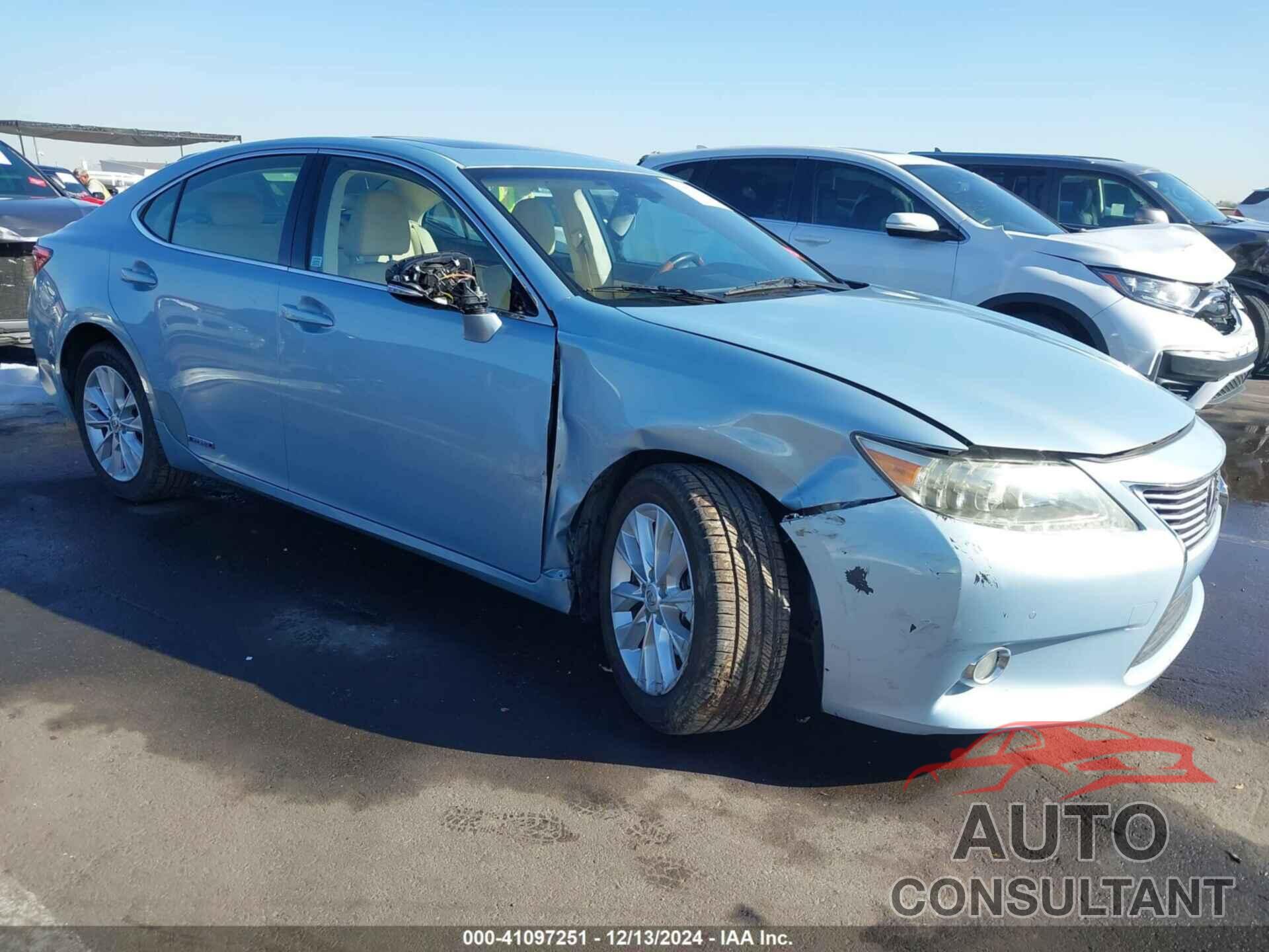 LEXUS ES 300H 2013 - JTHBW1GG0D2014084