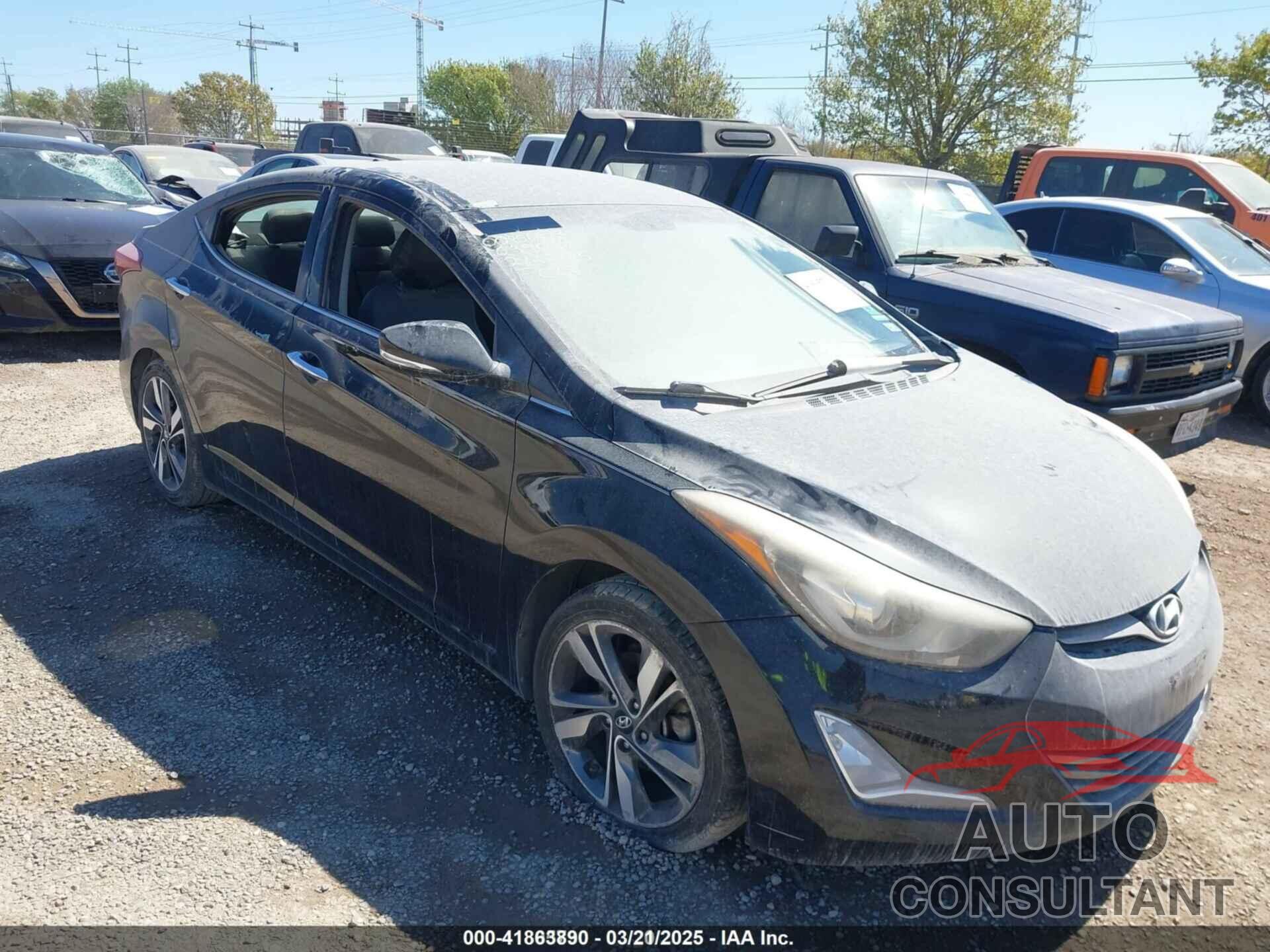 HYUNDAI ELANTRA 2014 - KMHDH4AE7EU099097