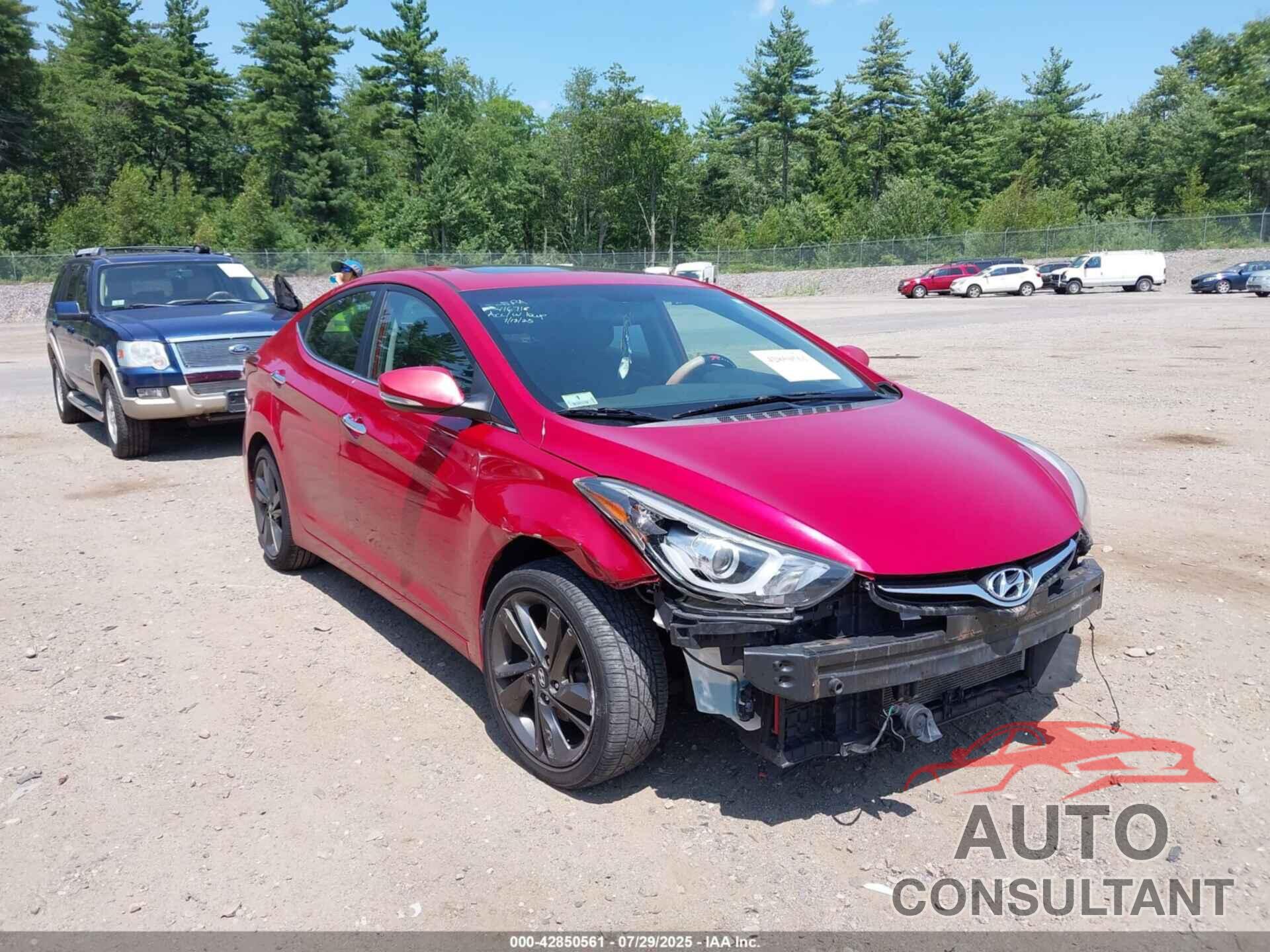 HYUNDAI ELANTRA 2014 - KMHDH4AE4EU106488