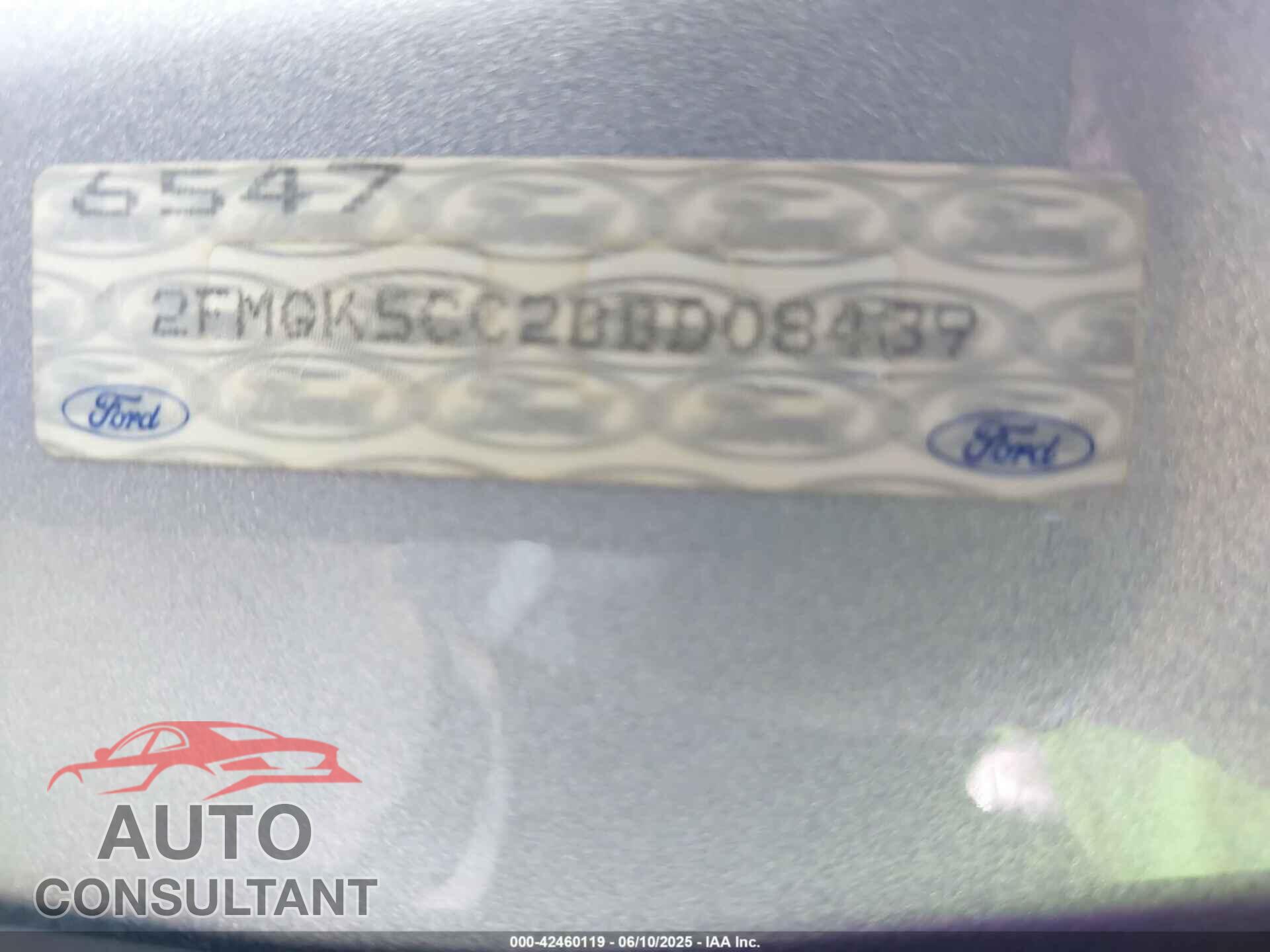 FORD FLEX 2011 - 2FMGK5CC2BBD08439