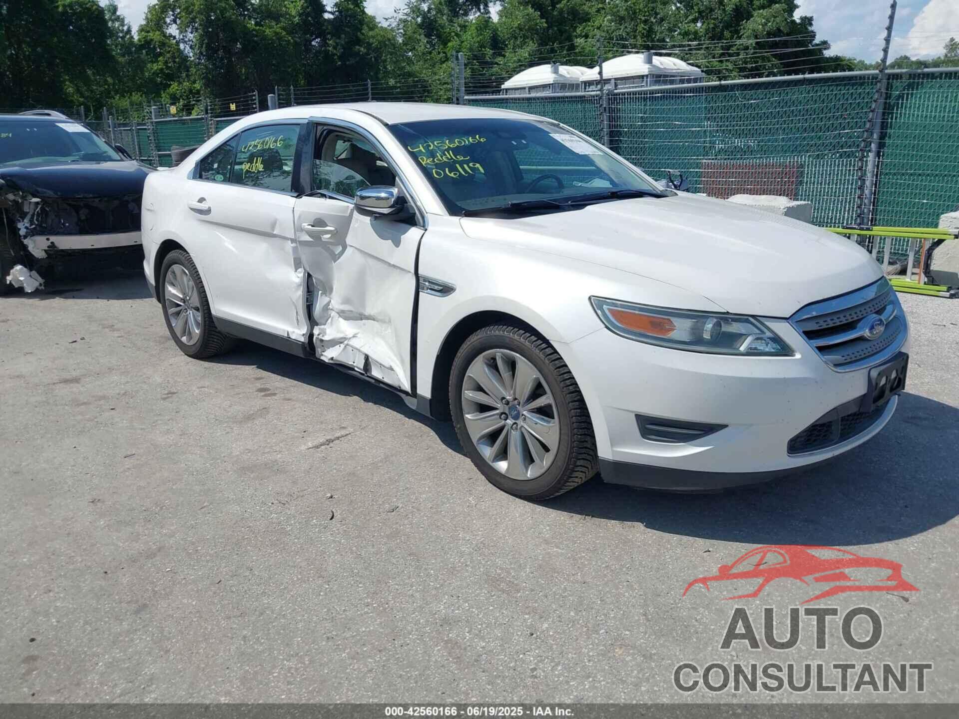 FORD TAURUS 2012 - 1FAHP2FW7CG119154