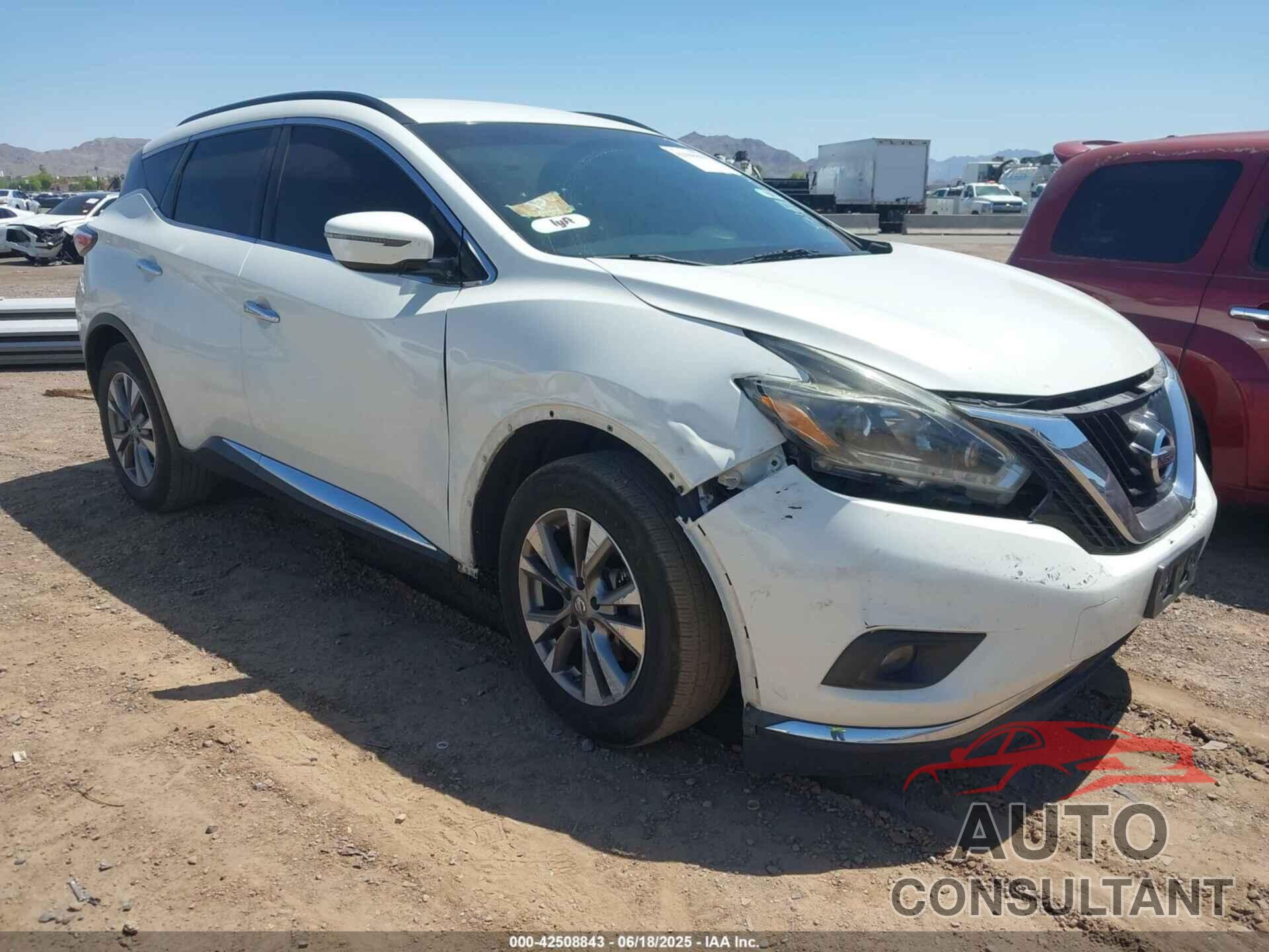 NISSAN MURANO 2018 - 5N1AZ2MH3JN126956