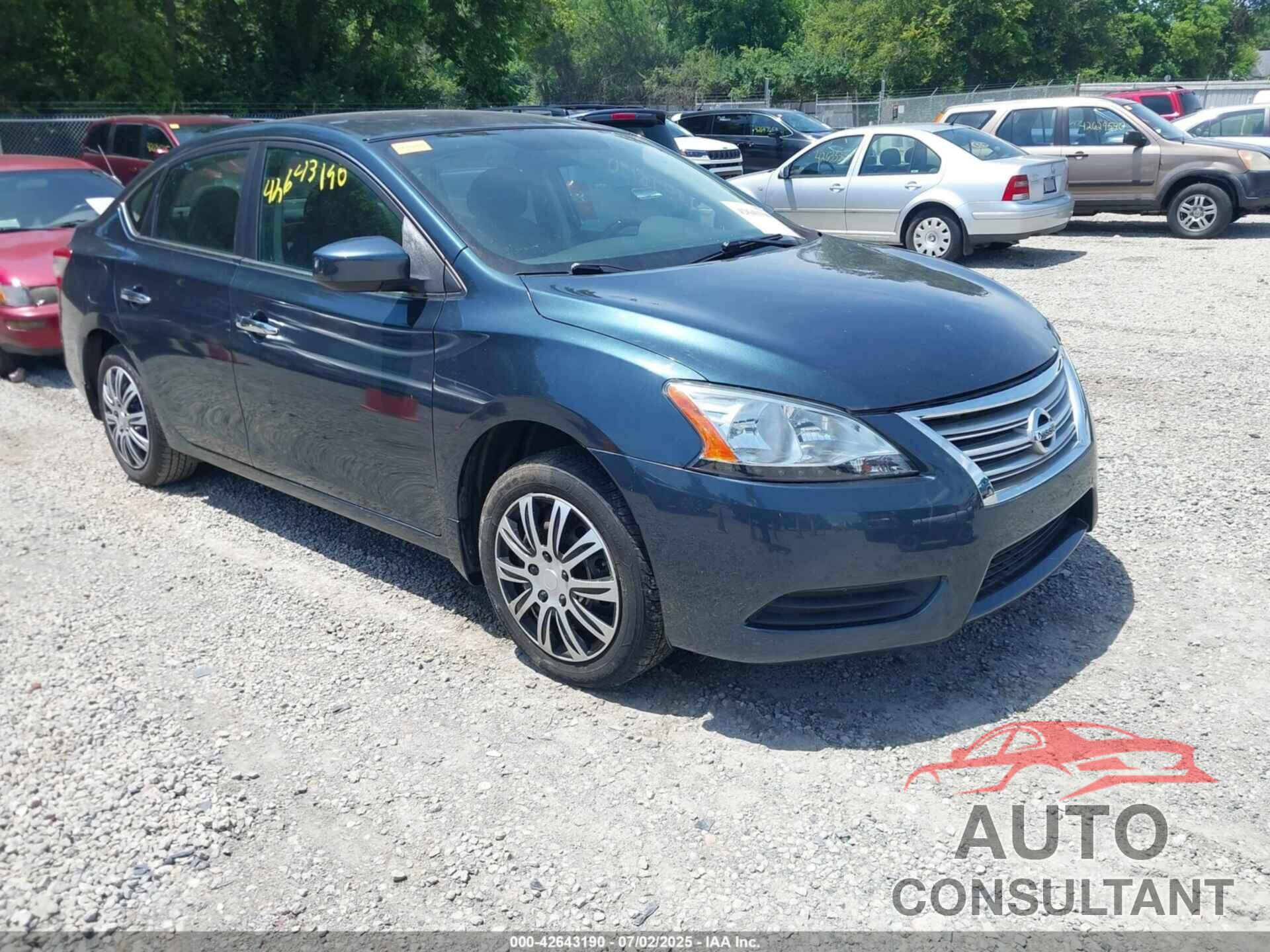 NISSAN SENTRA 2014 - 3N1AB7AP9EY266524