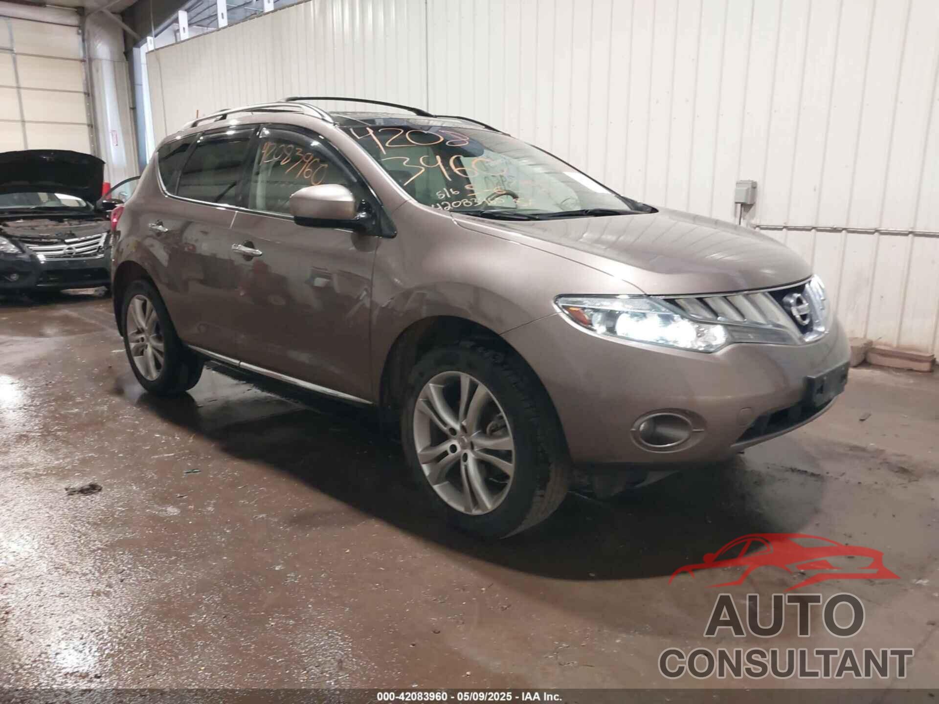 NISSAN MURANO 2010 - JN8AZ1MW1AW119418